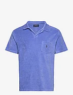 Custom Slim Fit Terry Polo Shirt - HARBOR ISLAND BLU