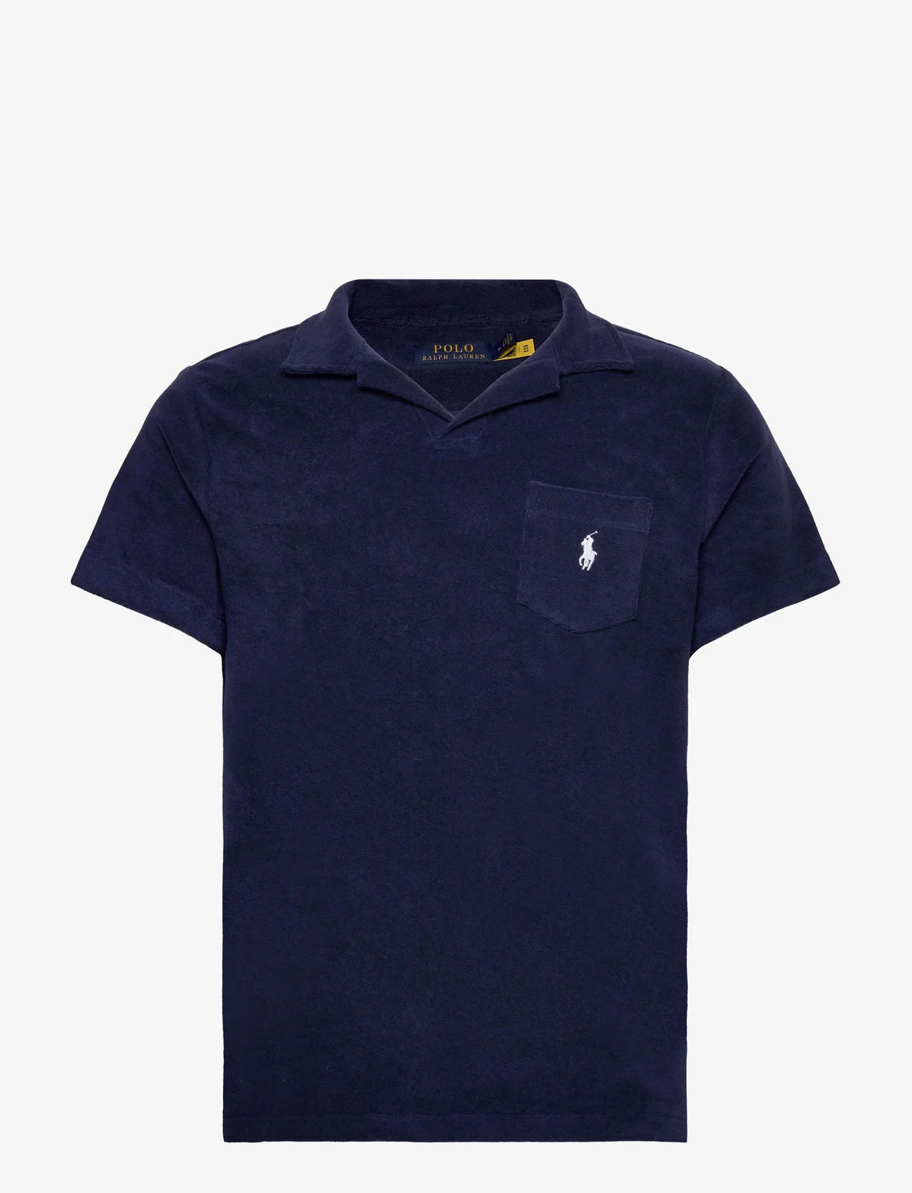 Polo Ralph Lauren - Custom Slim Fit Terry Polo Shirt - kortärmade pikéer - newport navy - 1