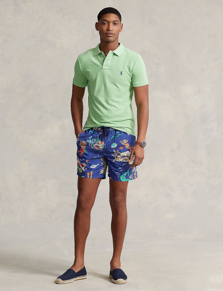 Polo Ralph Lauren - 5.75-Inch Traveler Polo Bear Swim Trunk - leagues below - 2