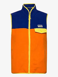 Color-Blocked Brushed Fleece Vest, Polo Ralph Lauren