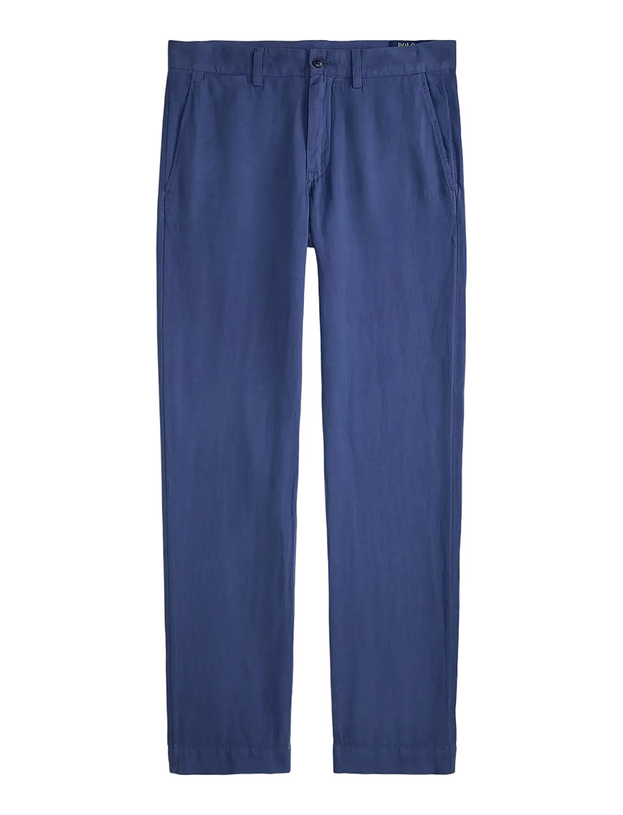 Polo Ralph Lauren - Straight Fit Linen-Cotton Pant - linbukser - old royal - 1