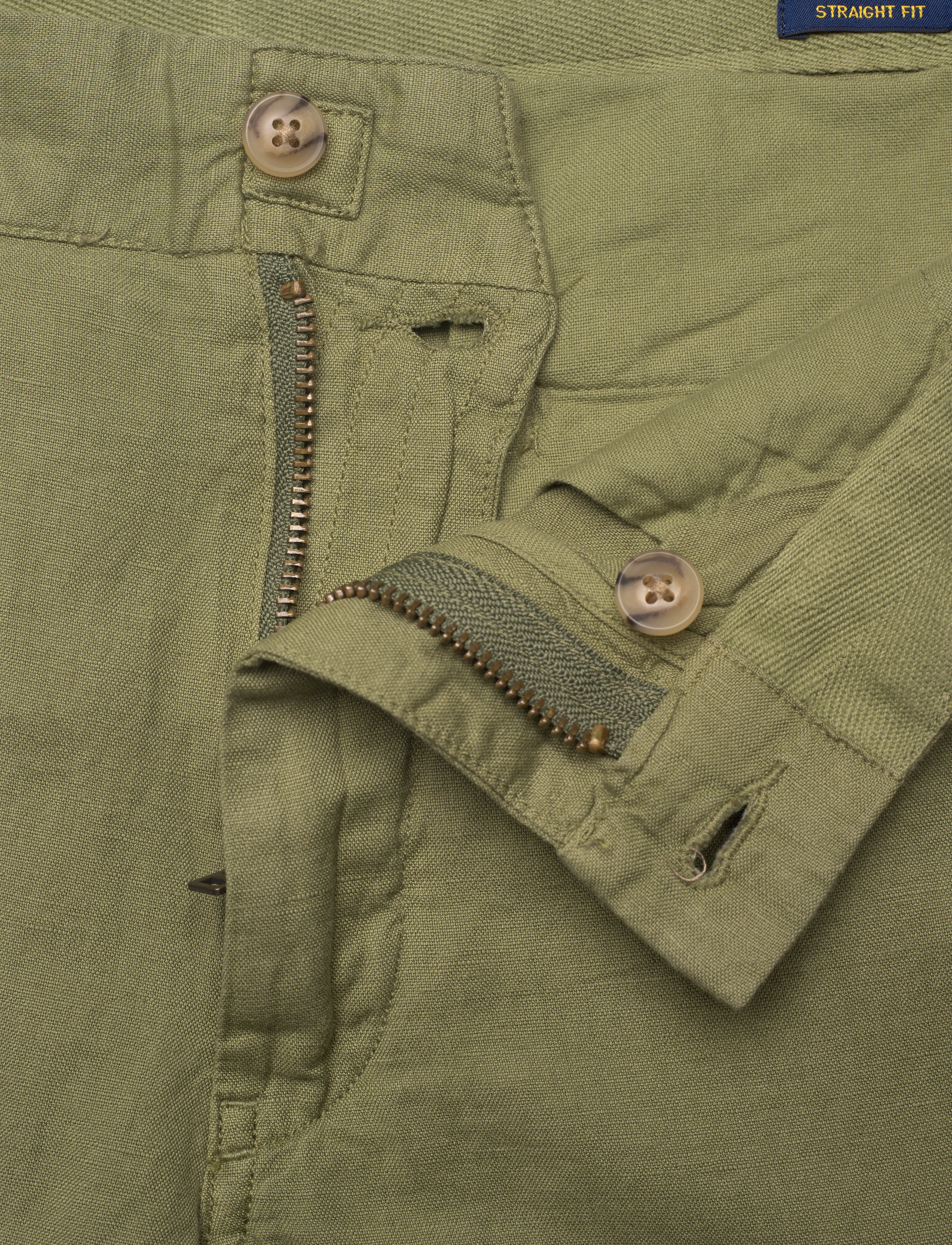 Polo Ralph Lauren - Straight Fit Linen-Cotton Pant - tree green - 3
