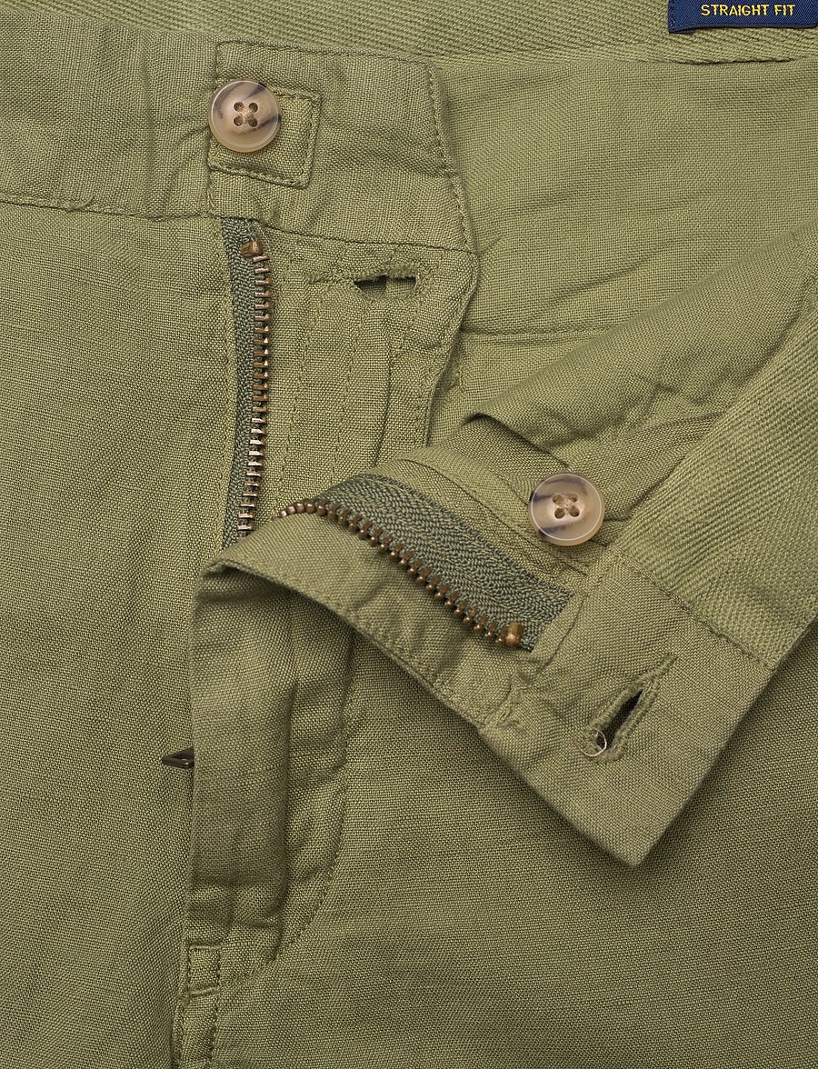 Polo Ralph Lauren - Straight Fit Linen-Cotton Pant - tree green - 3