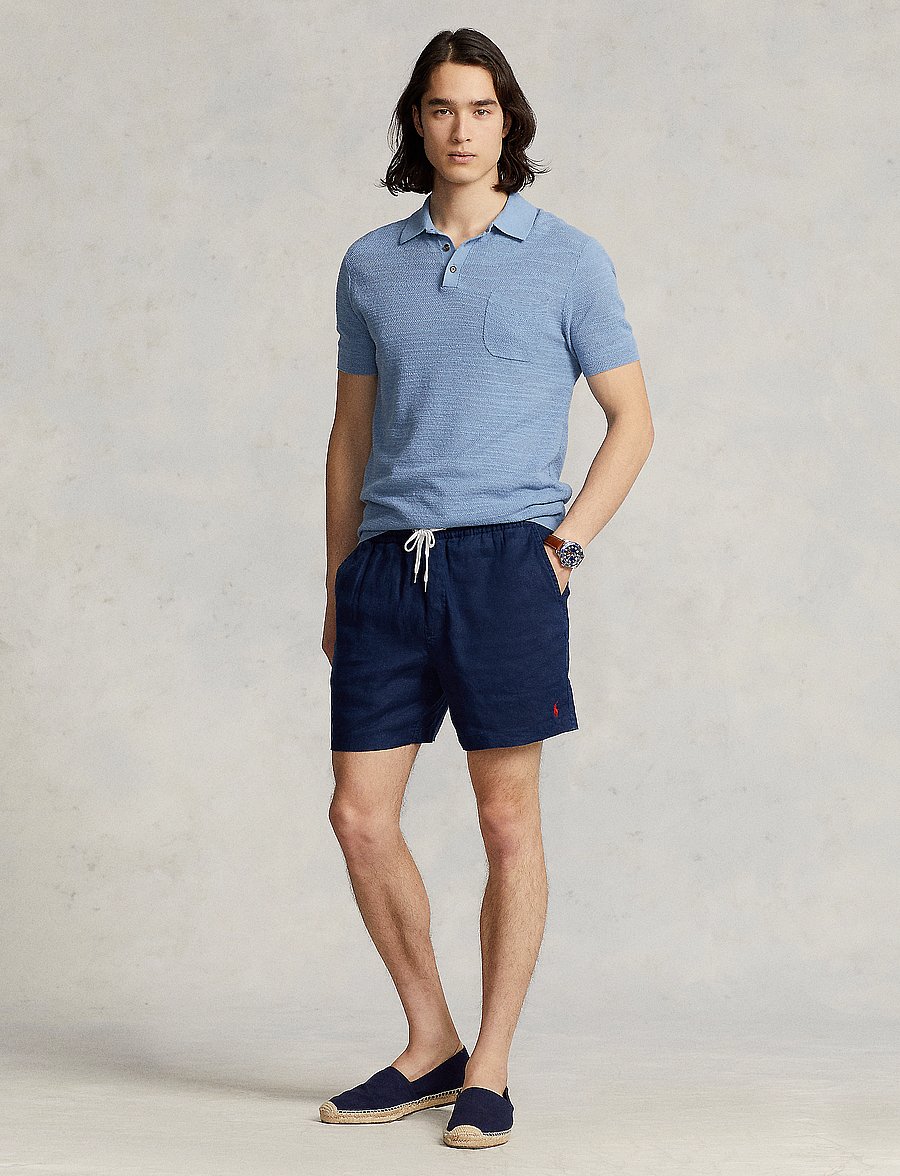 Polo Ralph Lauren - 6-Inch Polo Prepster Linen Short - newport navy - 0
