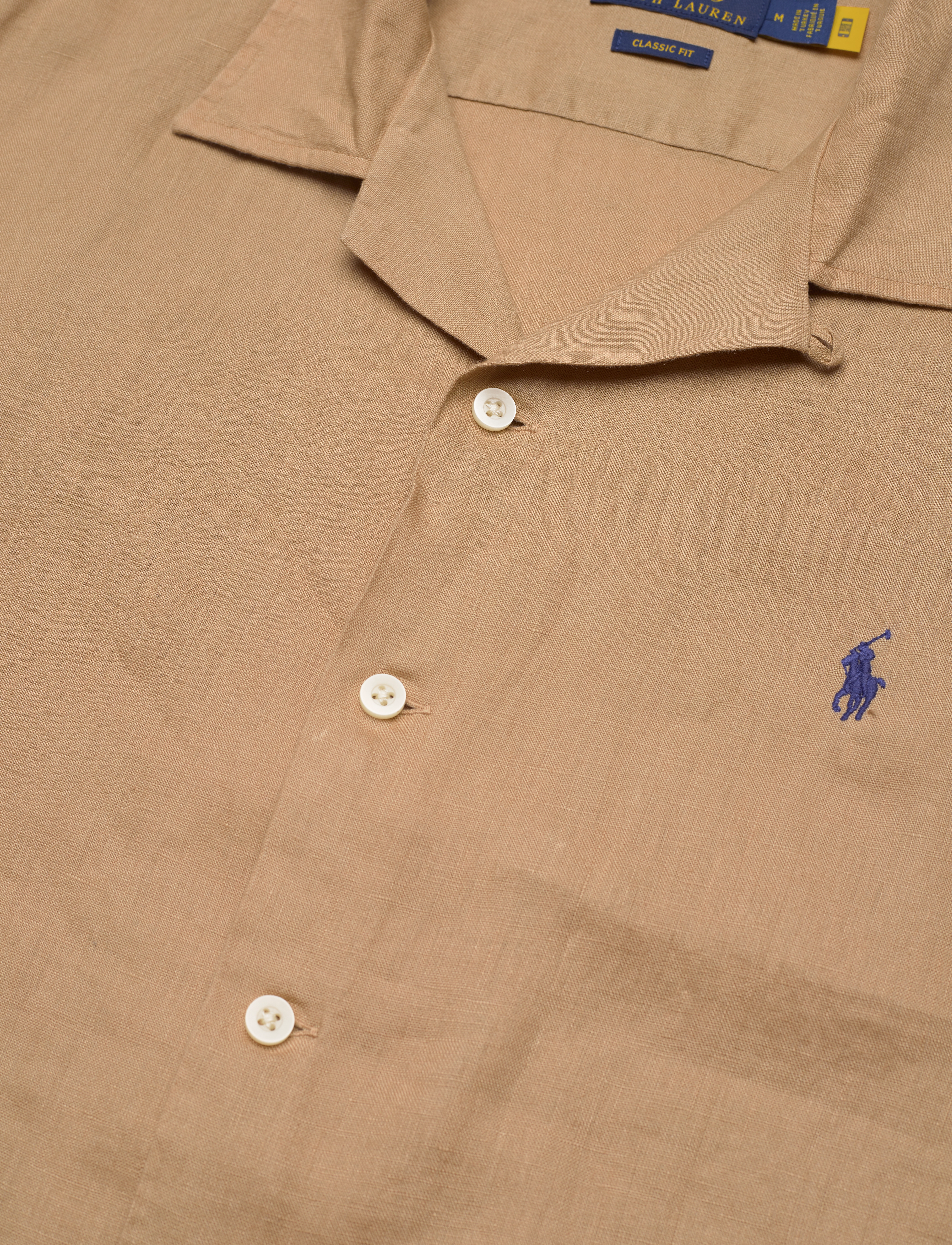 Polo Ralph Lauren - Classic Fit Linen Camp Shirt - vintage khaki - 4