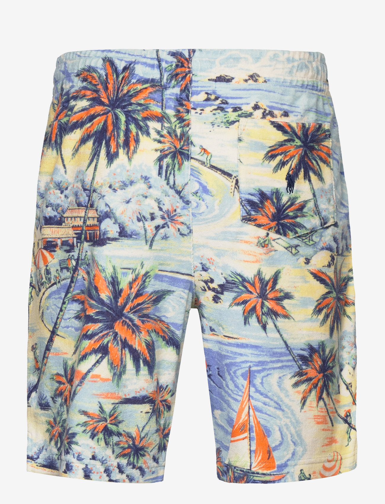 Polo Ralph Lauren - 9-Inch Tropical-Print Terry Short - hawaiian beach ba - 1