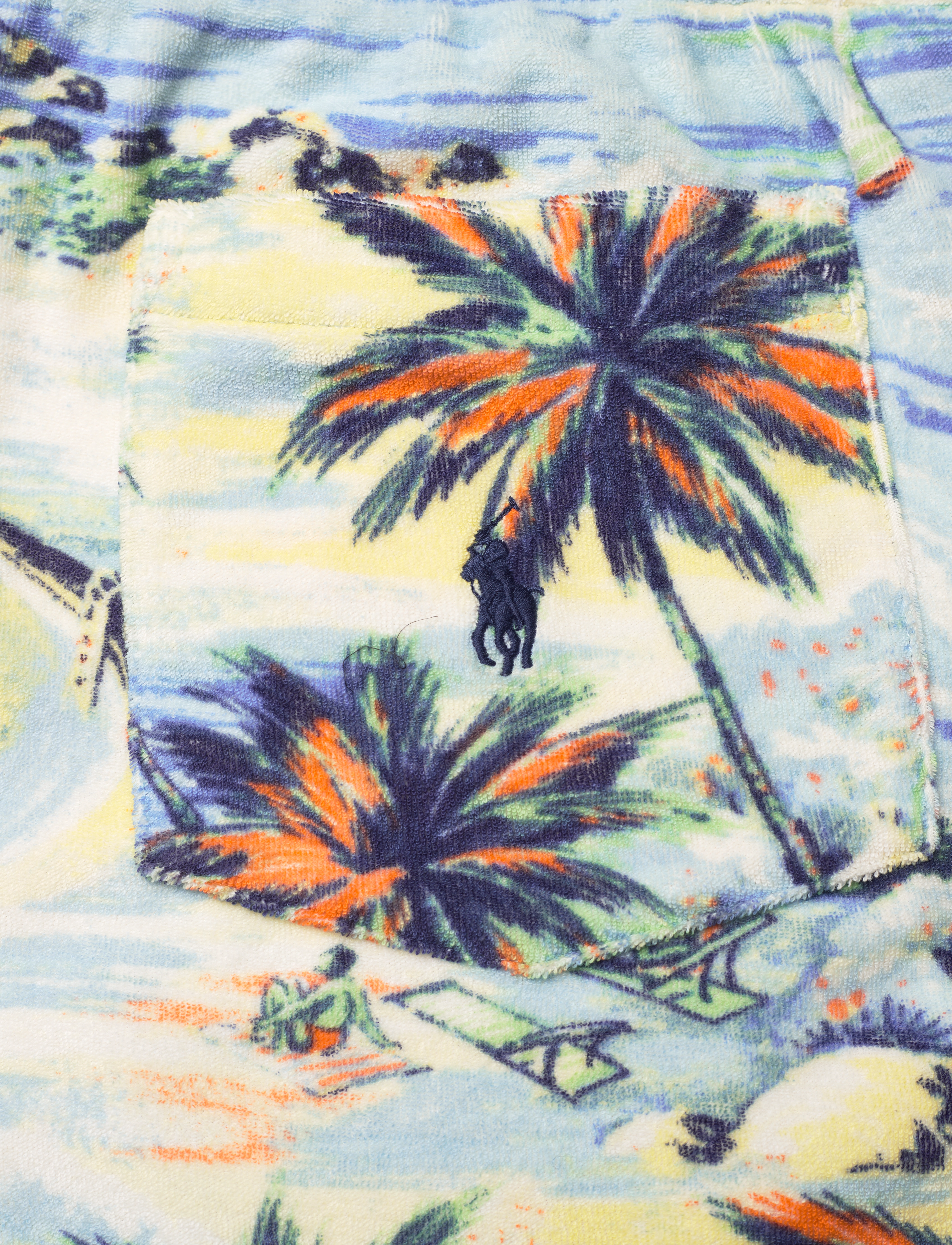 Polo Ralph Lauren - 9-Inch Tropical-Print Terry Short - hawaiian beach ba - 4
