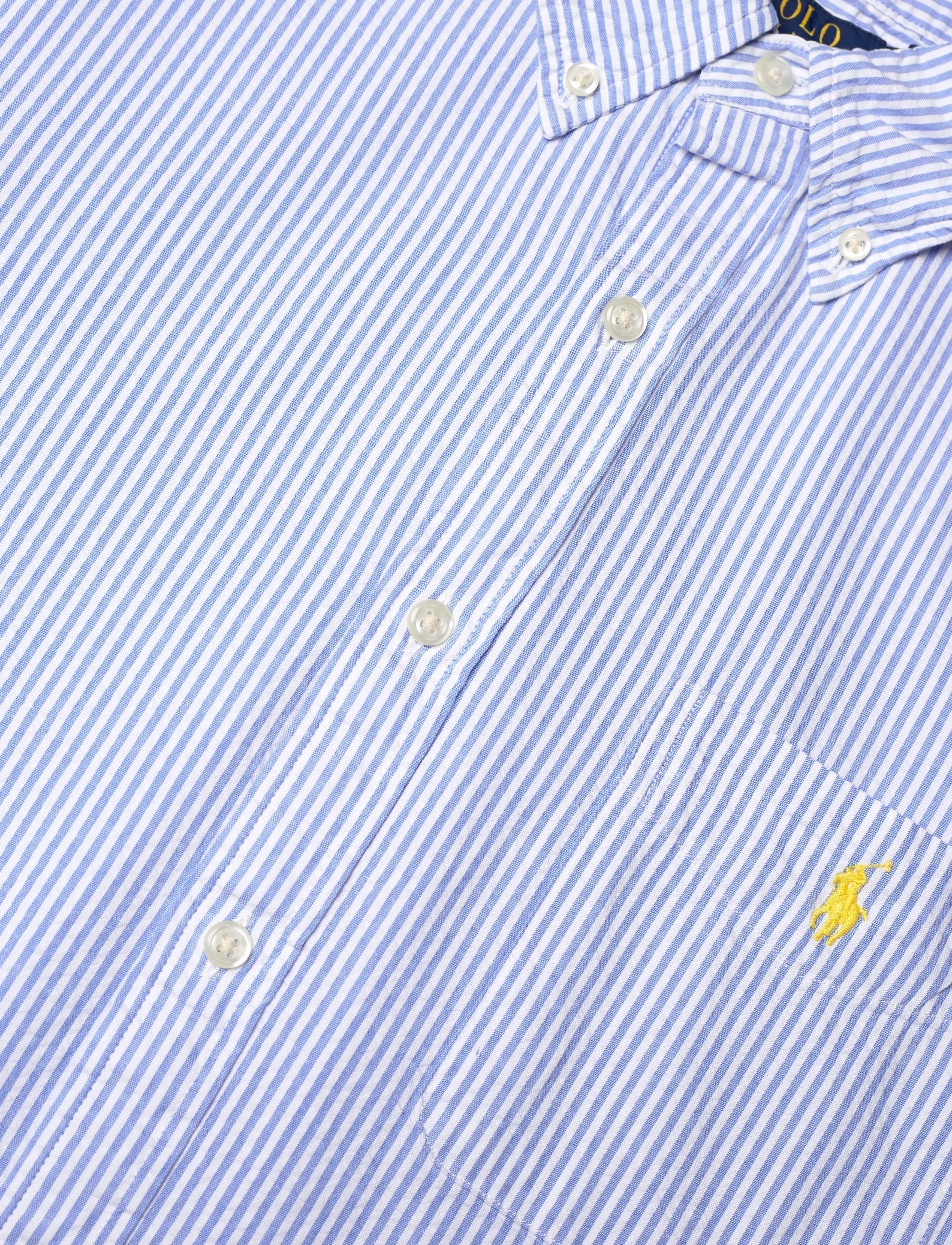 Polo Ralph Lauren - Custom Fit Seersucker Shirt - 2604a blue/white - 3