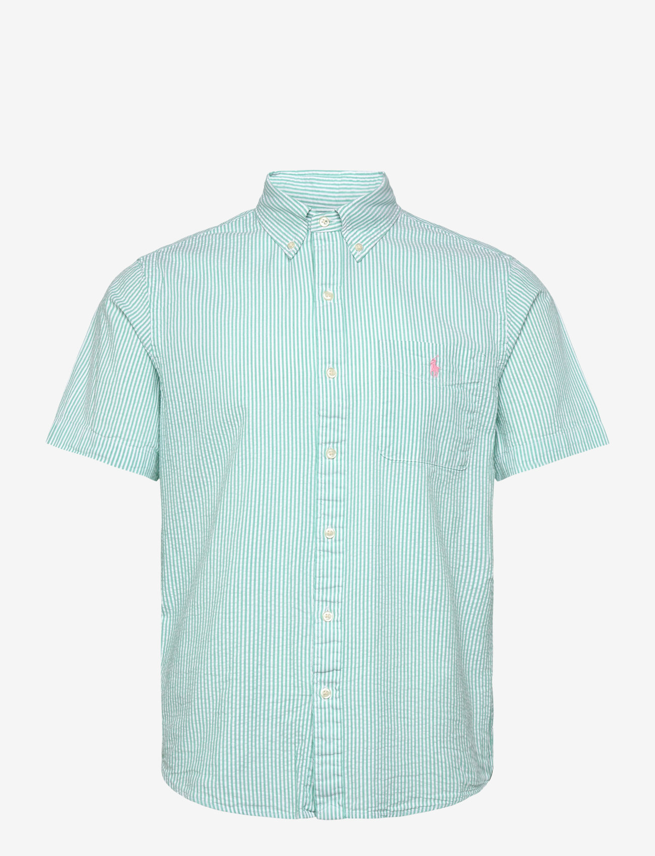 Polo Ralph Lauren - Custom Fit Seersucker Shirt - basic skjortor - 2604j keywest gre - 0