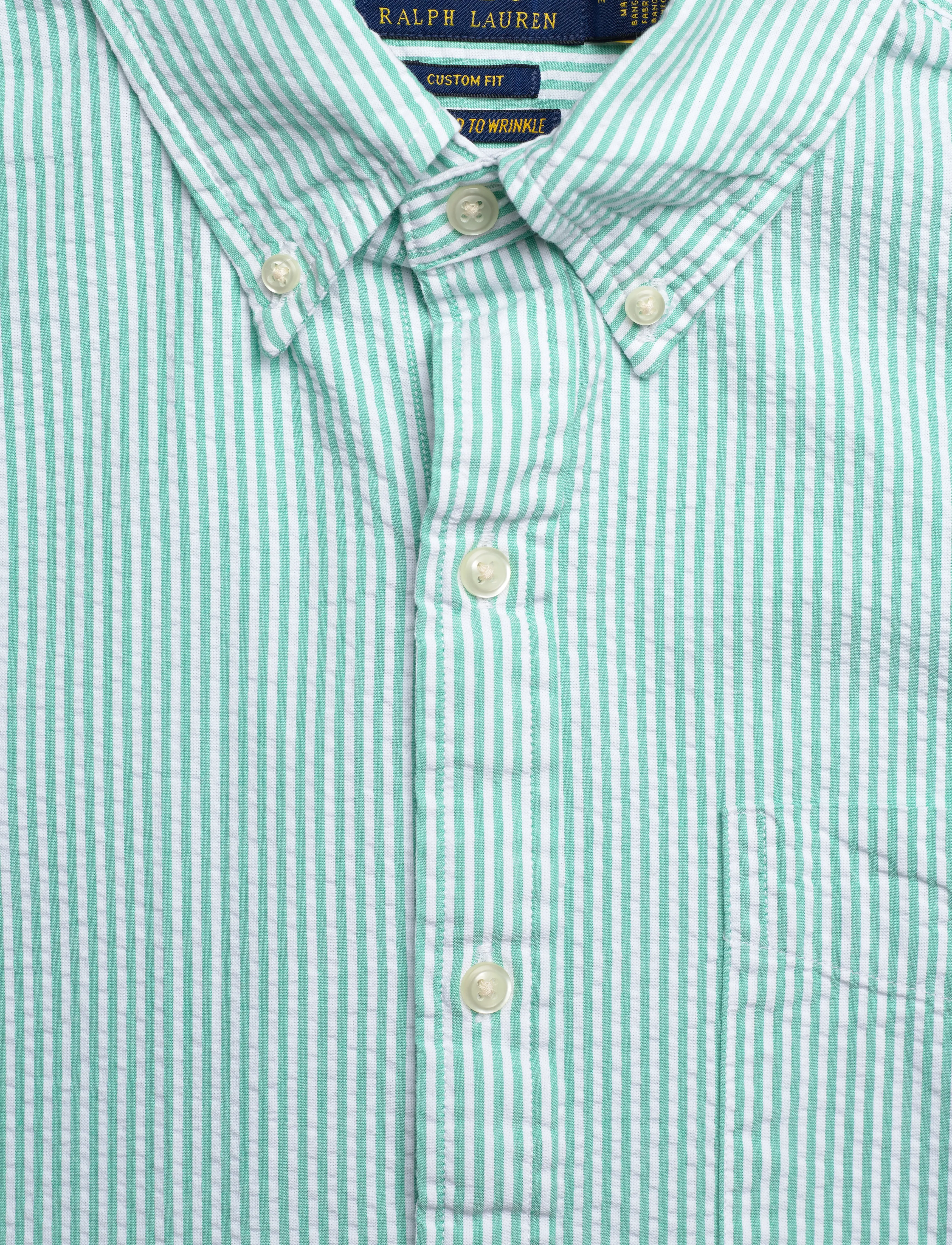 Polo Ralph Lauren - Custom Fit Seersucker Shirt - 2604j keywest gre - 2