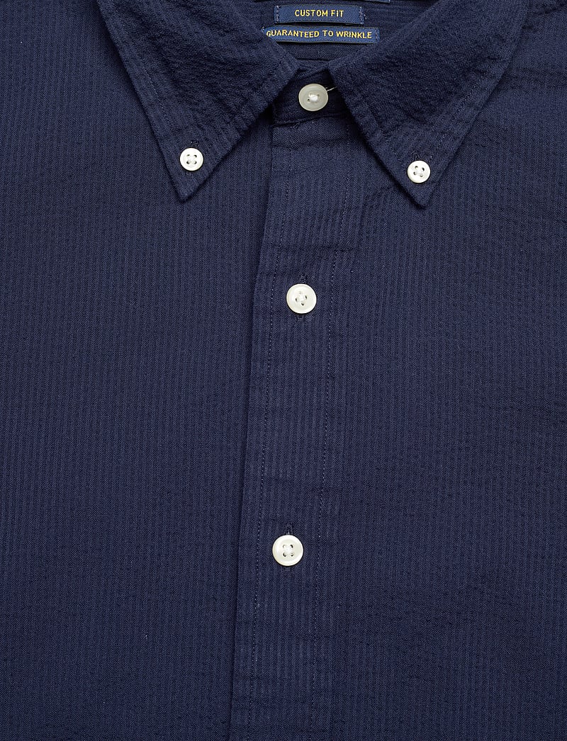 Polo Ralph Lauren - Custom Fit Seersucker Shirt - basic skjortor - astoria navy - 3