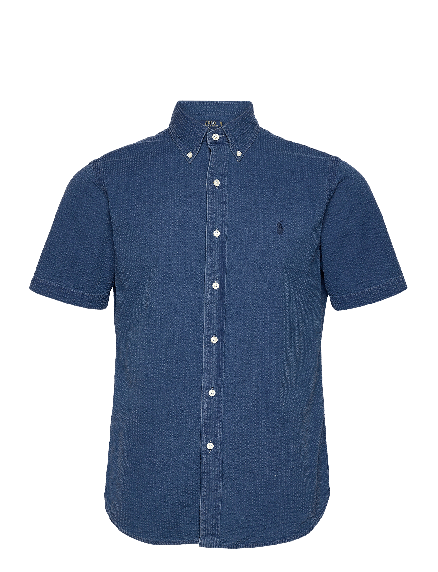 Polo Ralph Lauren - 40/1 SEERSUCKER-CUBDPPCSSS - kurzarmhemden - dark indigo - 1