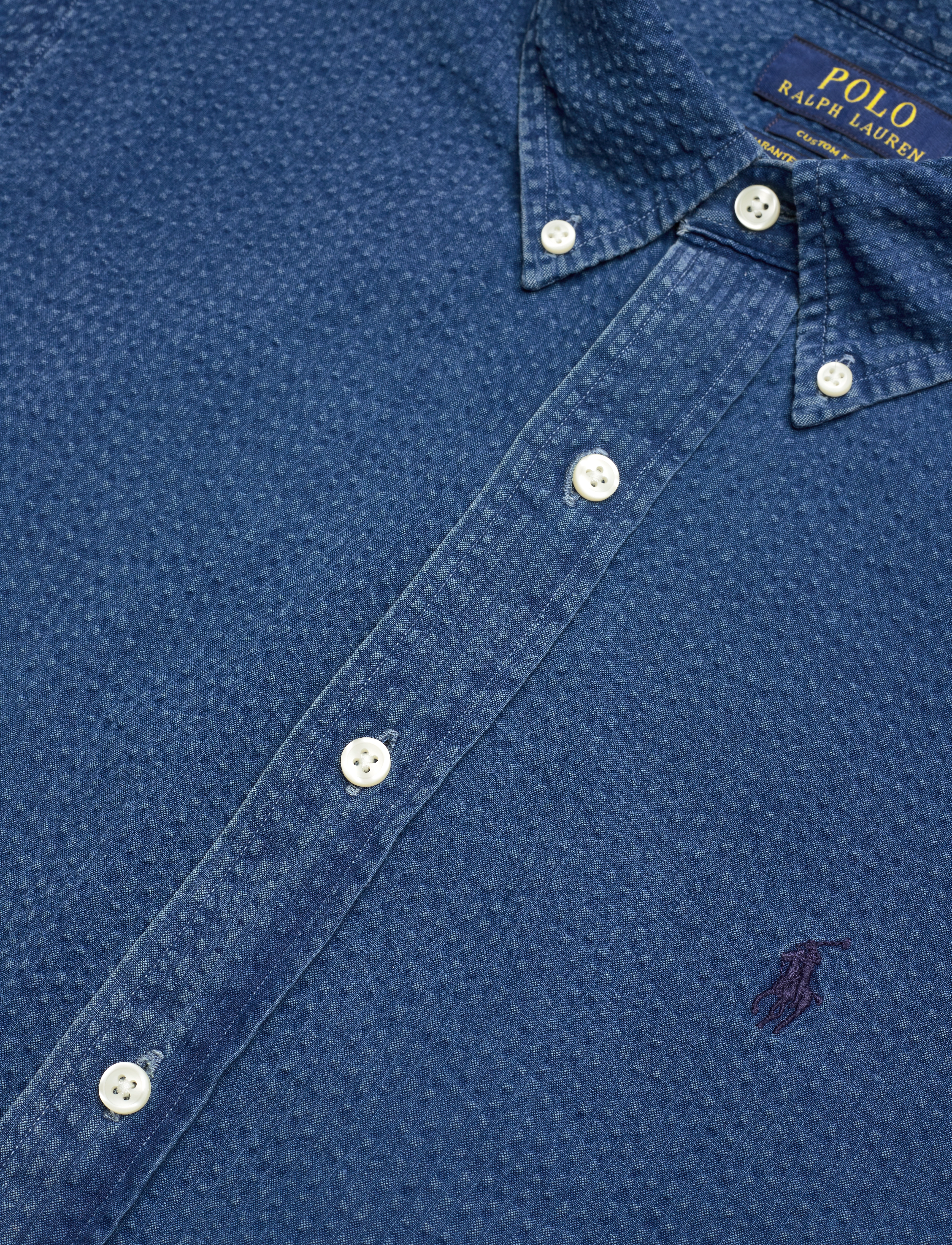 Polo Ralph Lauren - 40/1 SEERSUCKER-CUBDPPCSSS - kurzarmhemden - dark indigo - 4