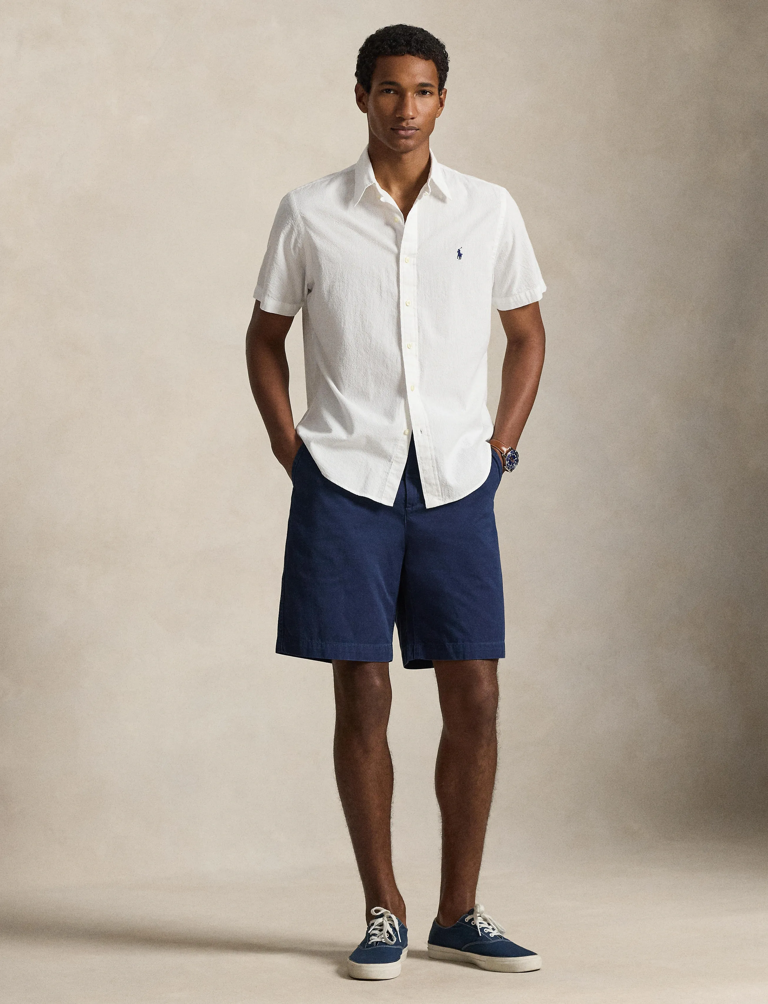 Polo Ralph Lauren - 40/1 SEERSUCKER-CUBDPPCSSS - basic skjorter - white - 3