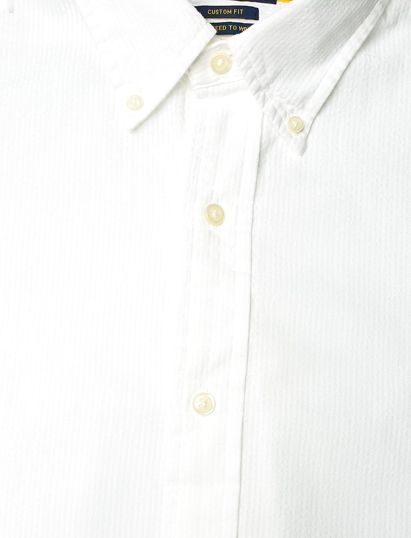 Polo Ralph Lauren - Custom Fit Seersucker Shirt - basic skjortor - white - 3