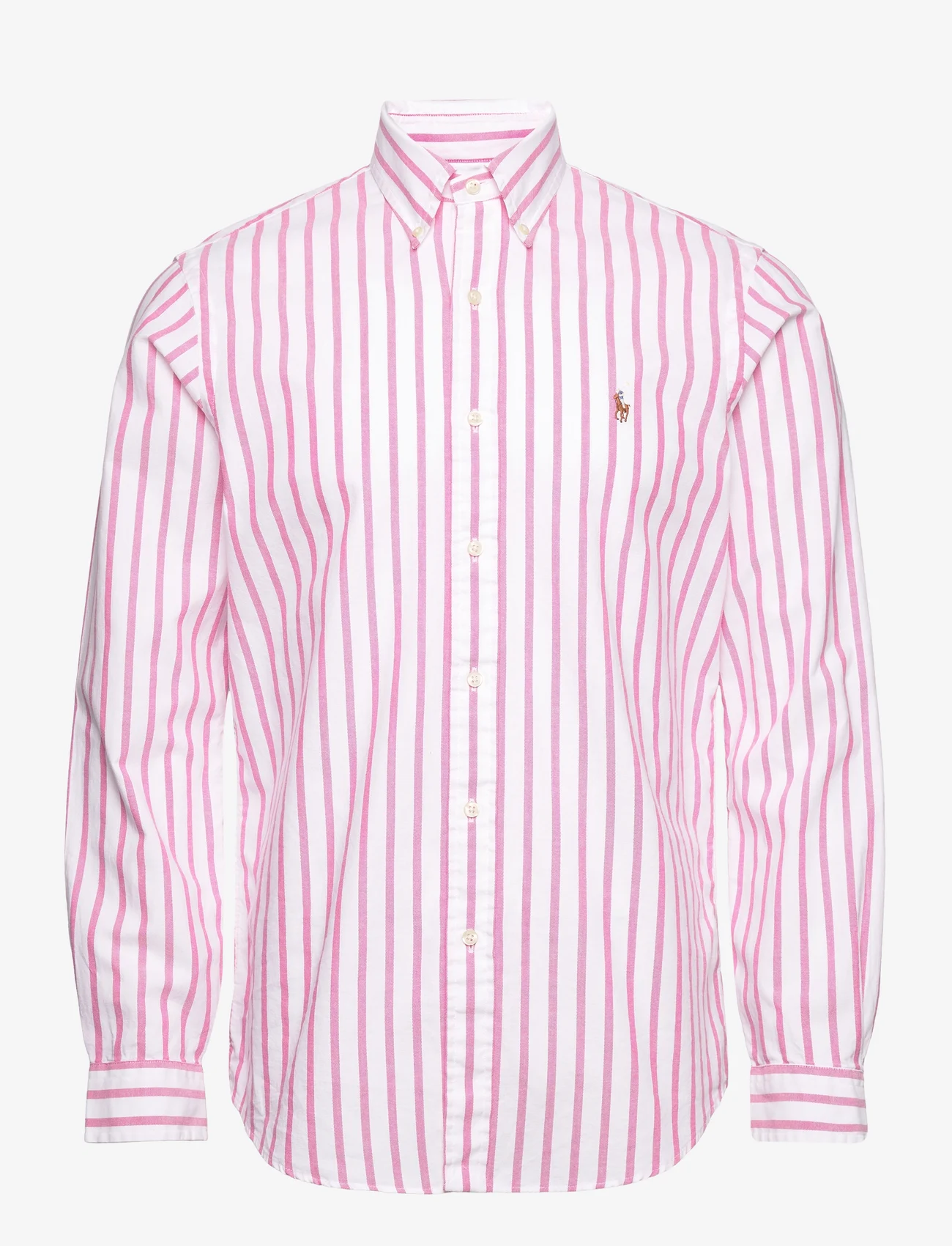 Polo Ralph Lauren - Custom Fit Striped Oxford Shirt - chemises oxford - 5149b pink/white - 0