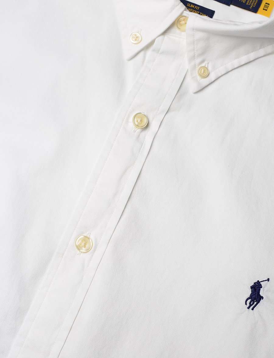 Polo Ralph Lauren - Slim Fit Twill Shirt - white - 3