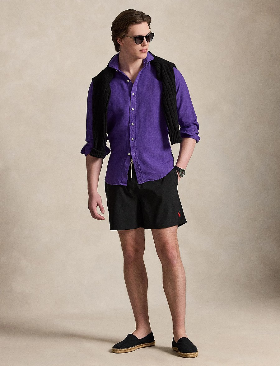 Polo Ralph Lauren - 5.75-Inch Traveler Classic Swim Trunk - badeshorts - polo black - 3