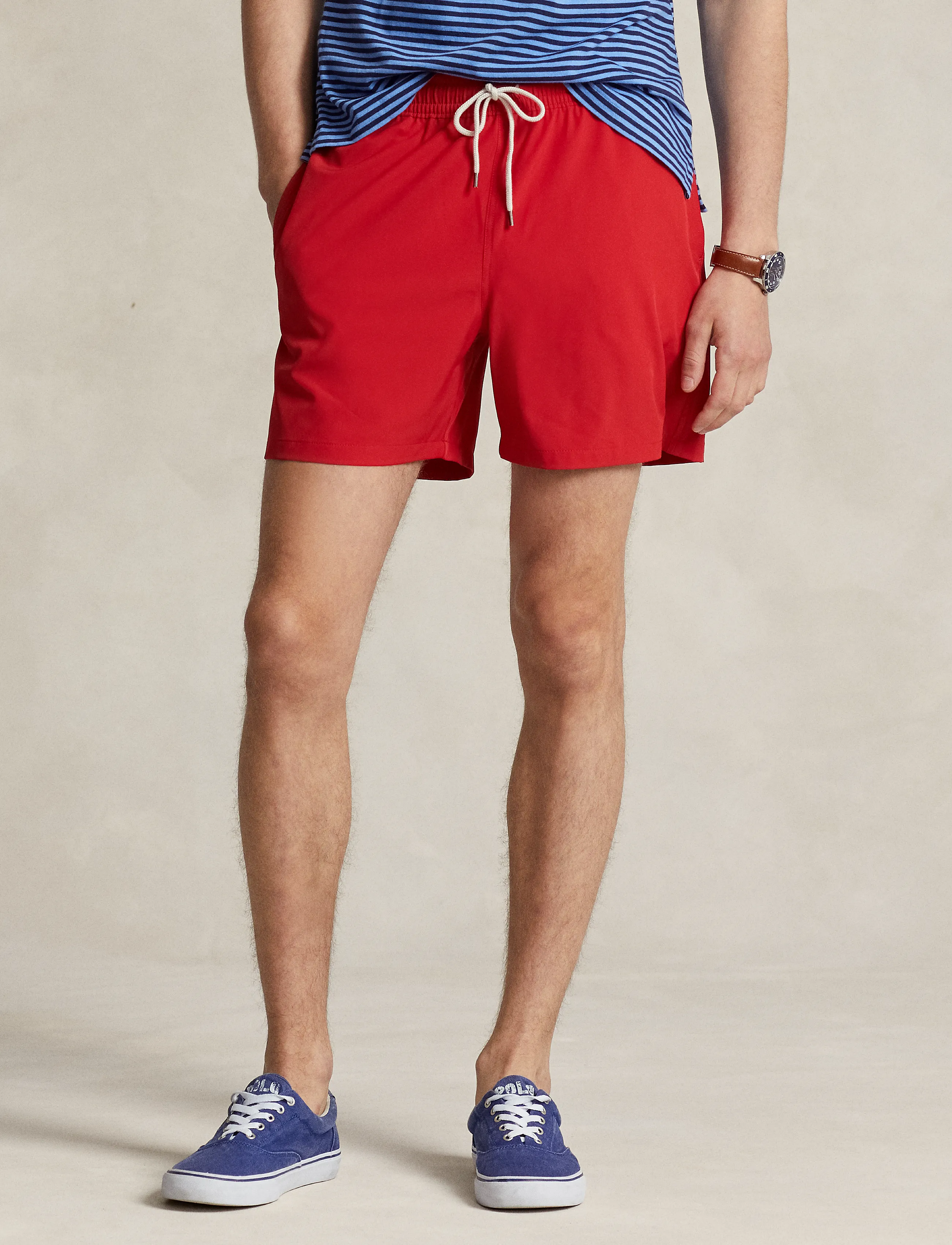 Polo Ralph Lauren - 5.75-Inch Traveler Classic Swim Trunk - badeshorts - rl2000 red - 3