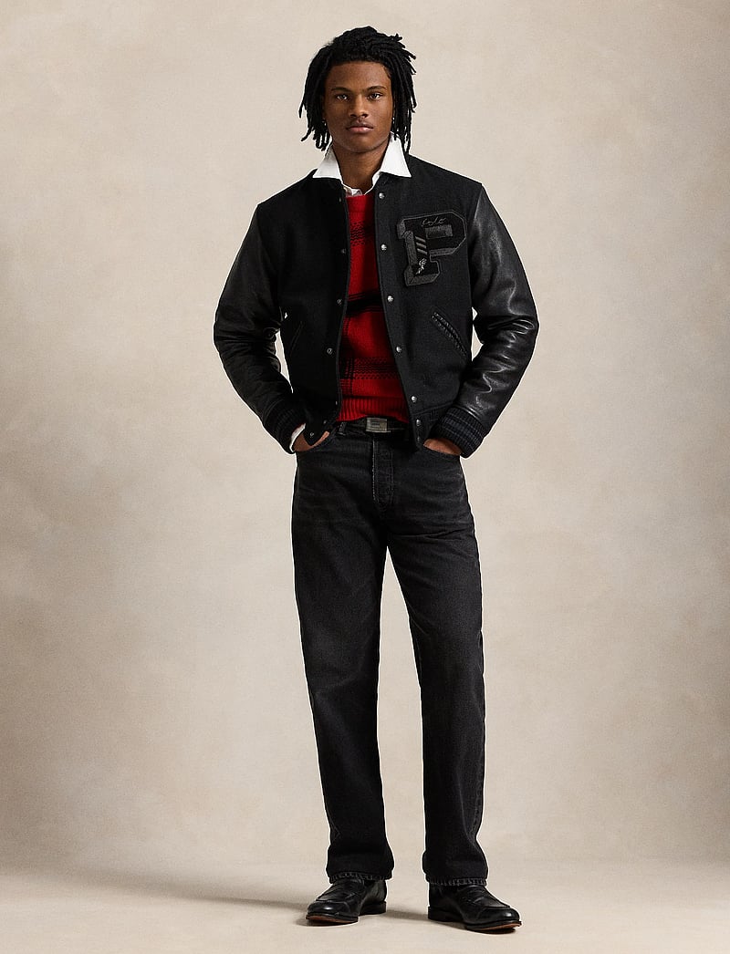 Polo Ralph Lauren - The Iconic Letterman Jacket - varsity-jacken - polo black - 0