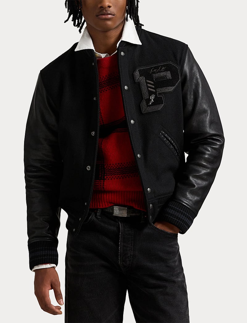 Polo Ralph Lauren - The Iconic Letterman Jacket - varsity-jacken - polo black - 5