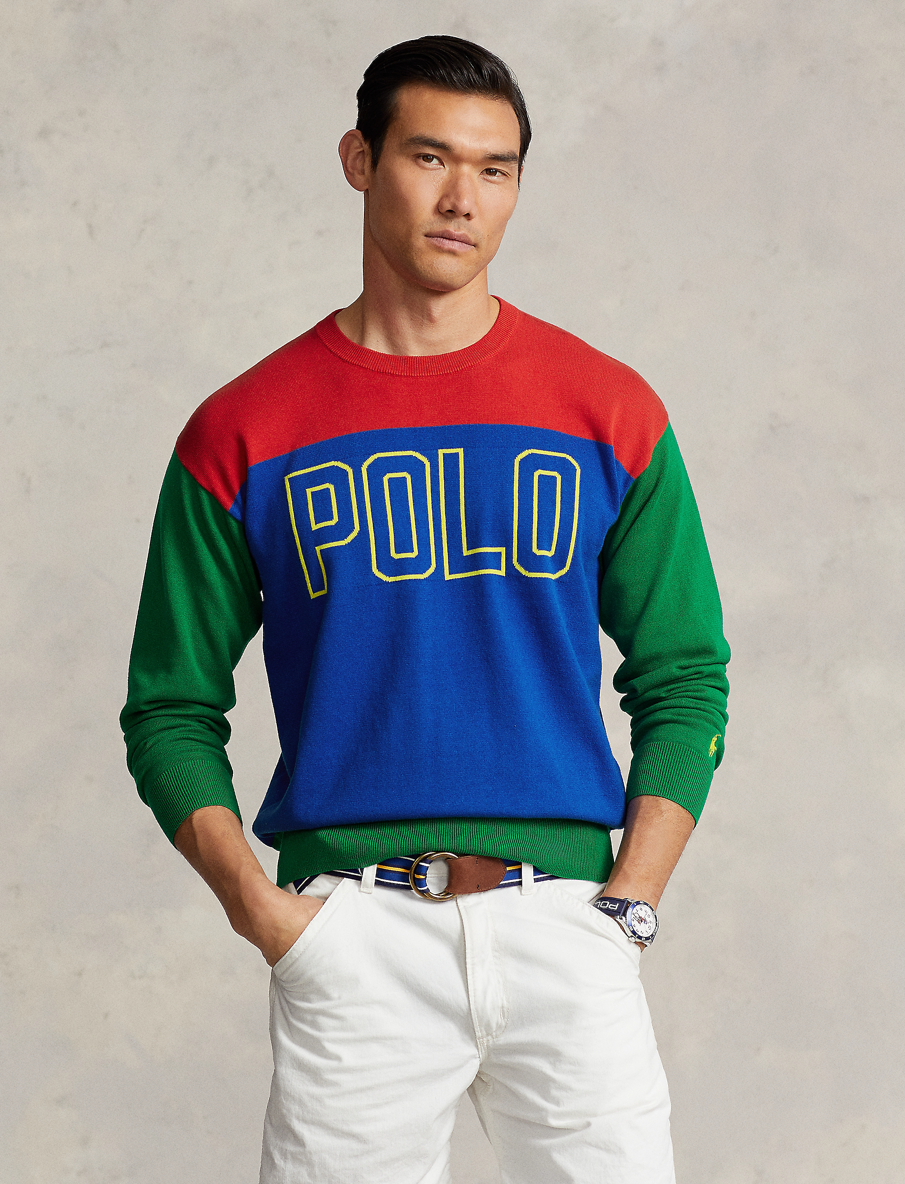 Polo Ralph Lauren - Big Fit Logo Cotton Jumper - multi combo - 2