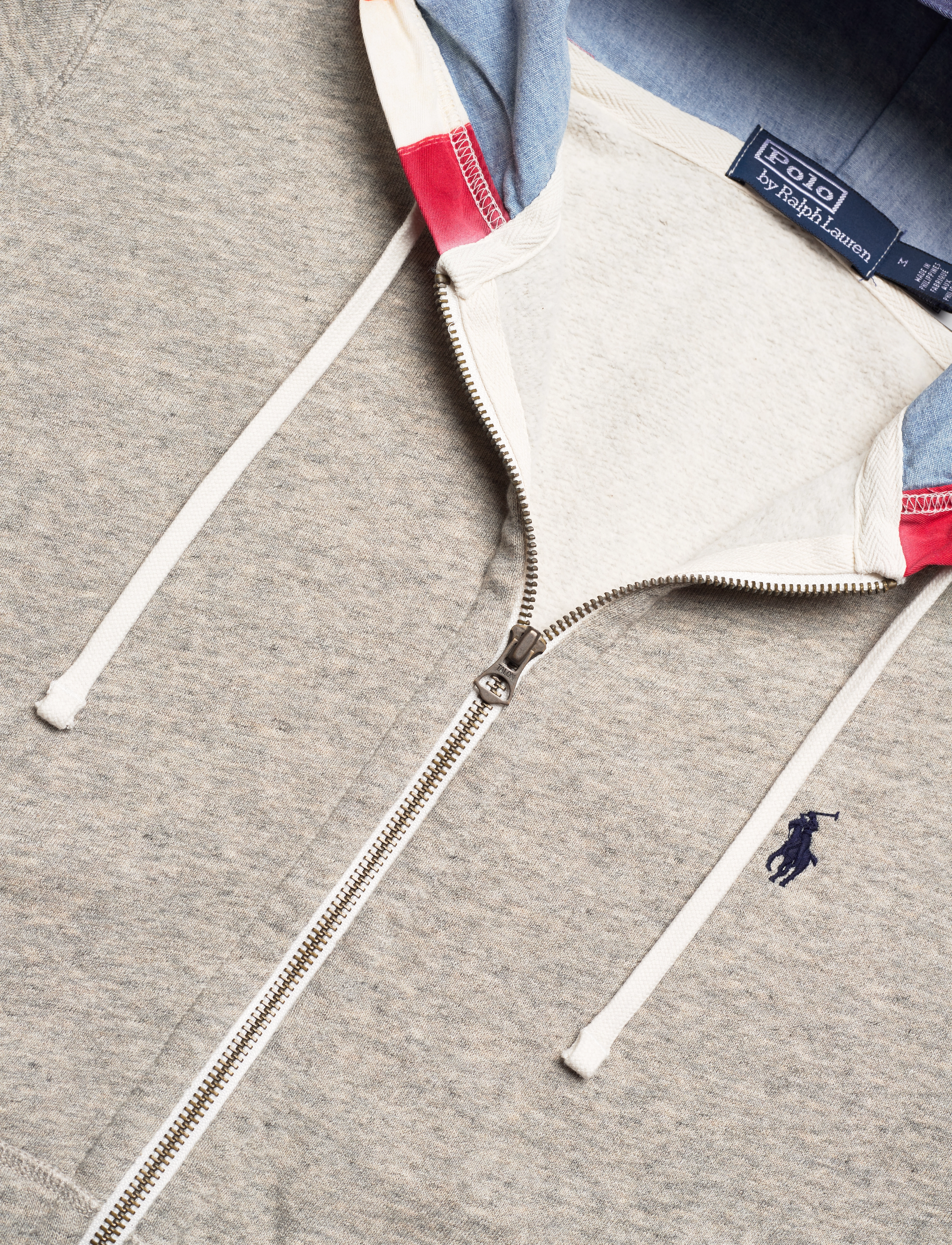 Polo Ralph Lauren - Flag Fleece Full-Zip Hoodie - loft heather - 3