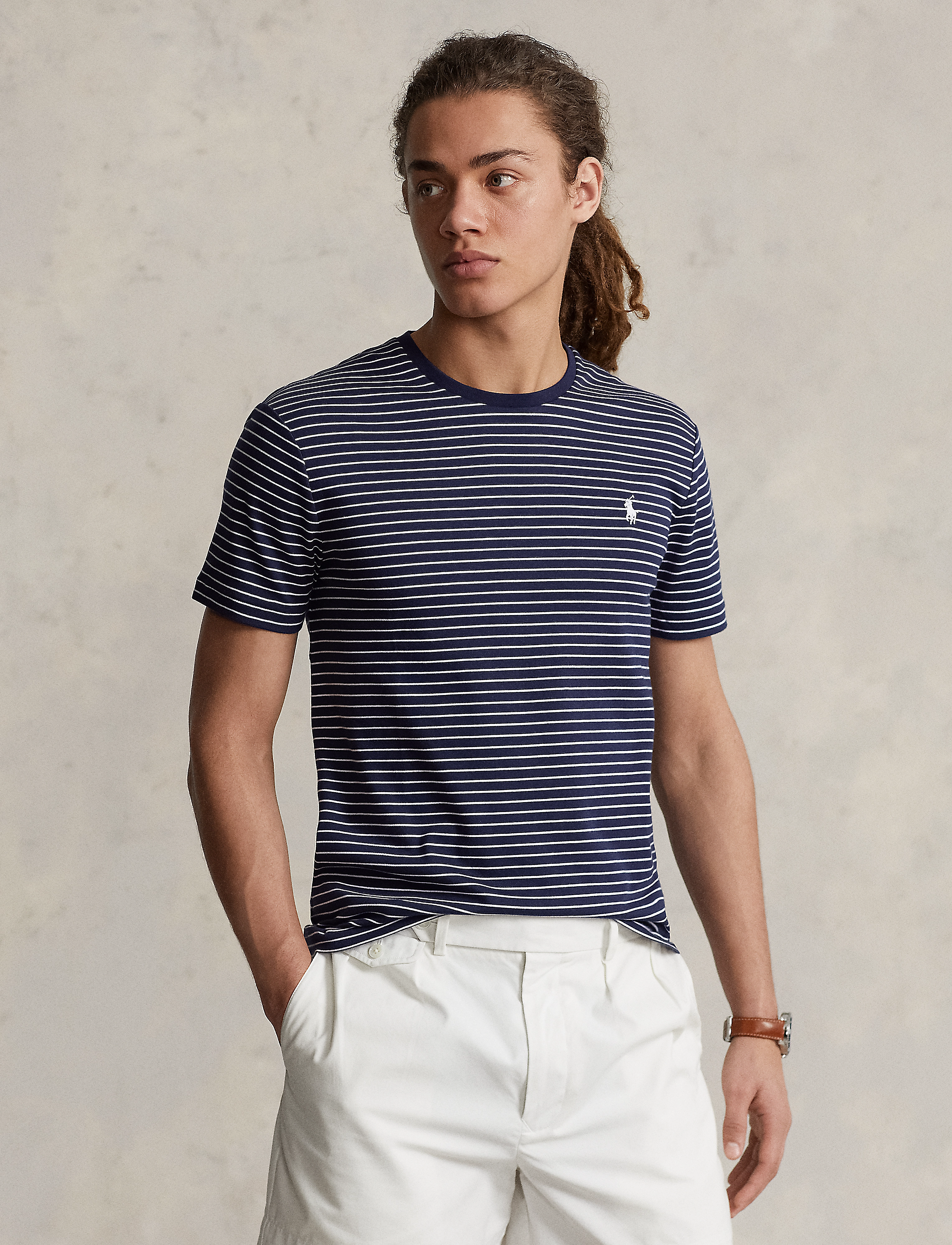 Polo Ralph Lauren - 50/1 YD INTERLOCK-SSL-TSH - refined navy/whit - 2