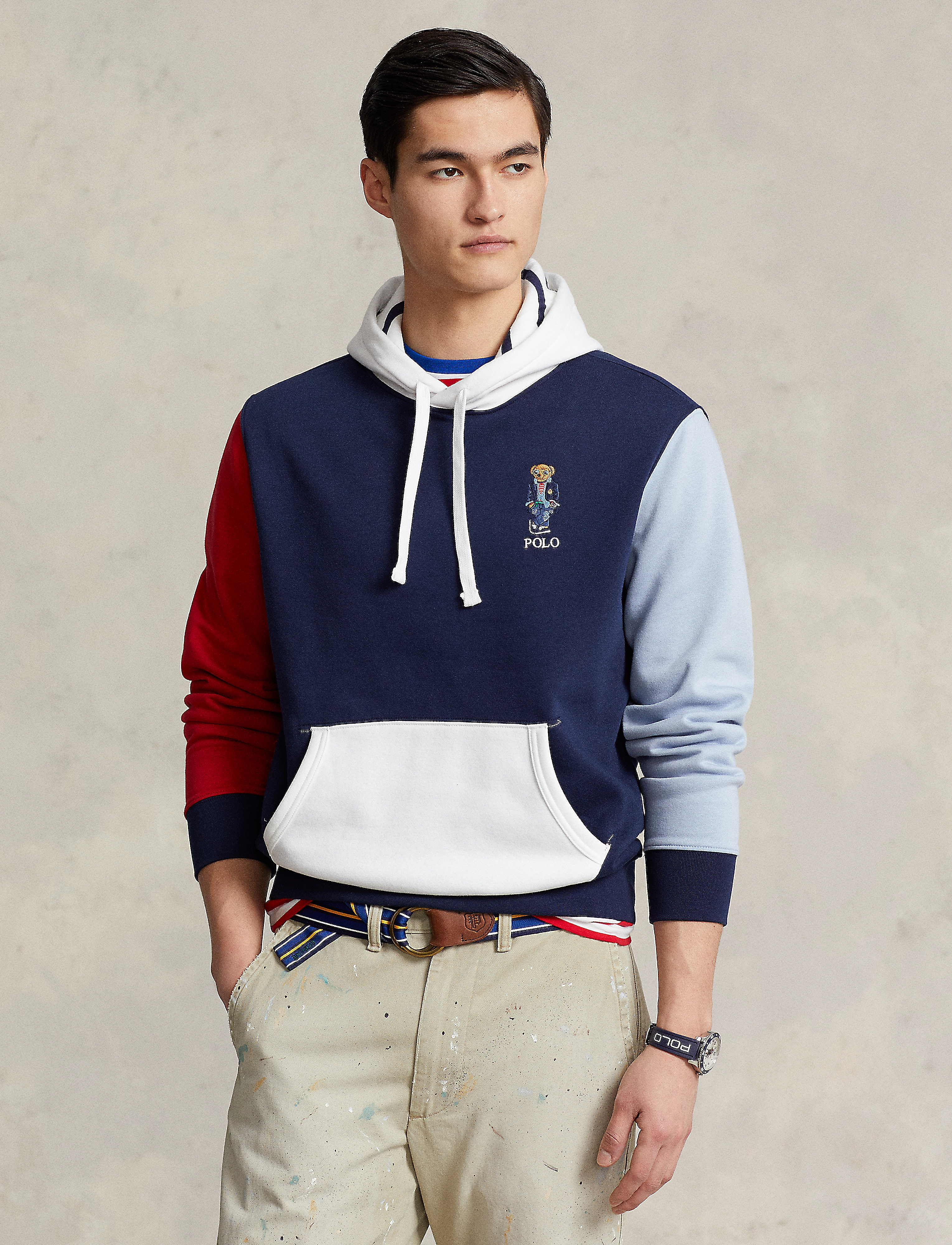 Polo Ralph Lauren - Polo Bear Color-Blocked Fleece Hoodie - pf 23 cruise navy - 2