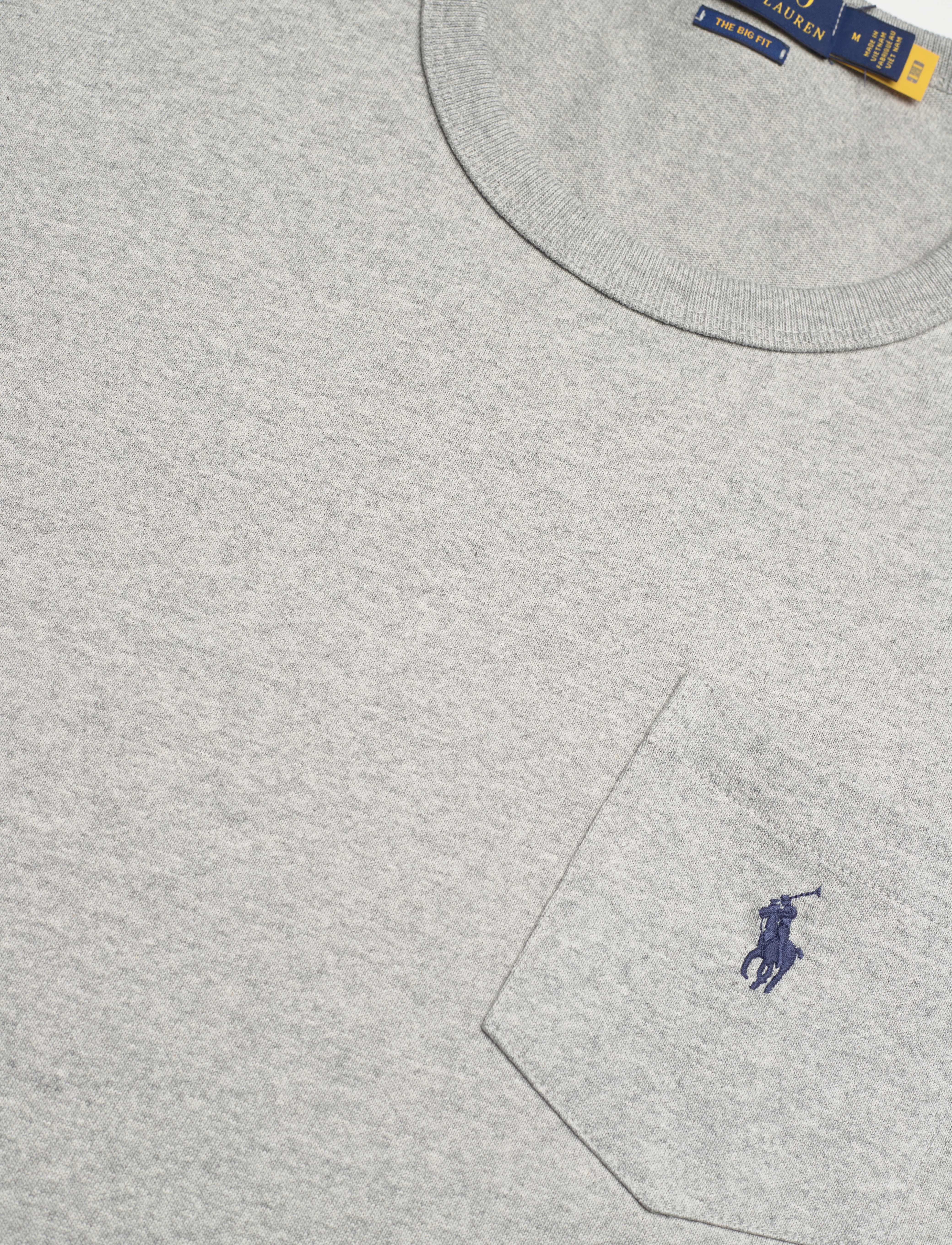 Polo Ralph Lauren - Big Fit Jersey Pocket T-Shirt - andover heather/c - 2