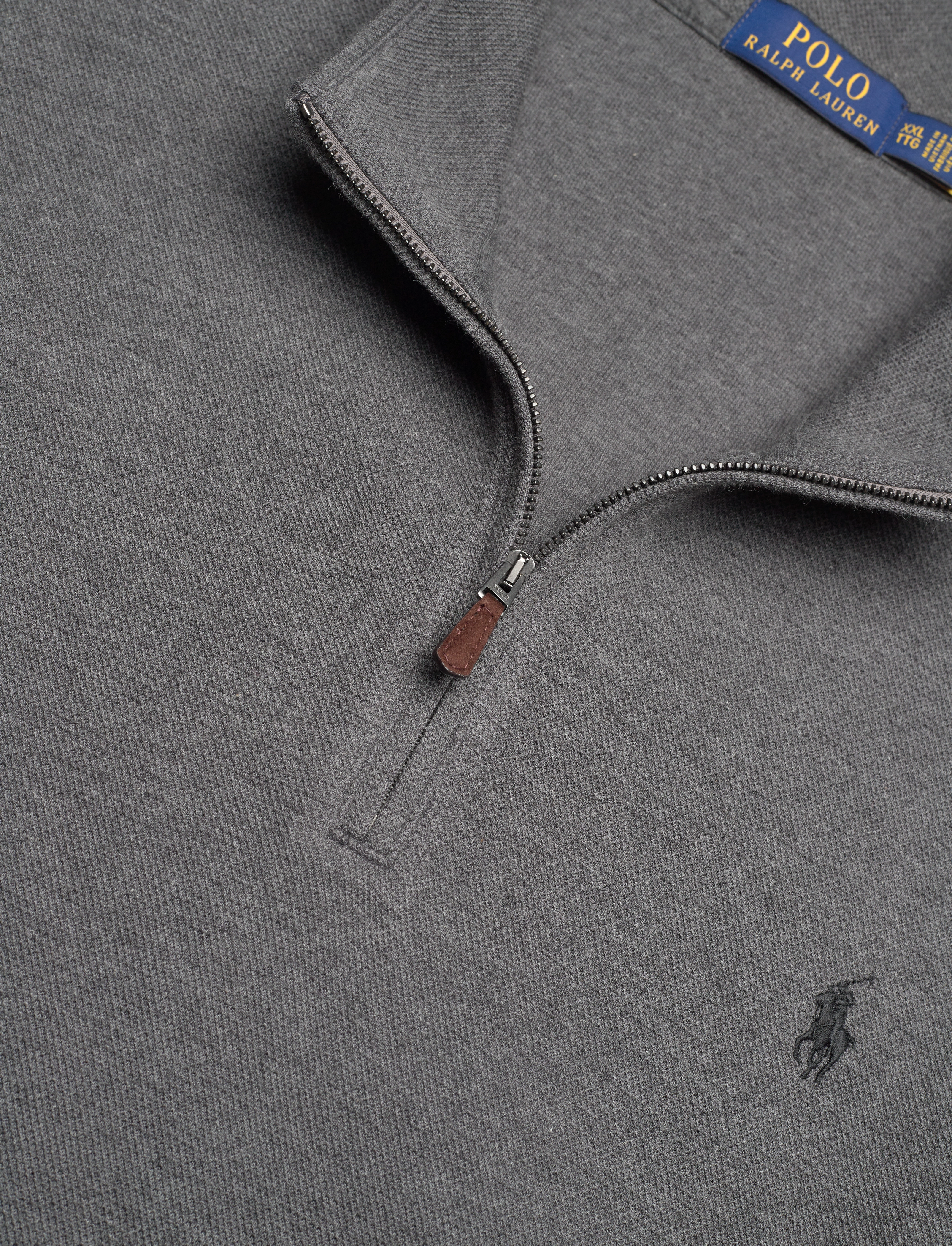 Polo Ralph Lauren - Double-Knit Mesh Quarter-Zip Pullover - barclay heather - 2