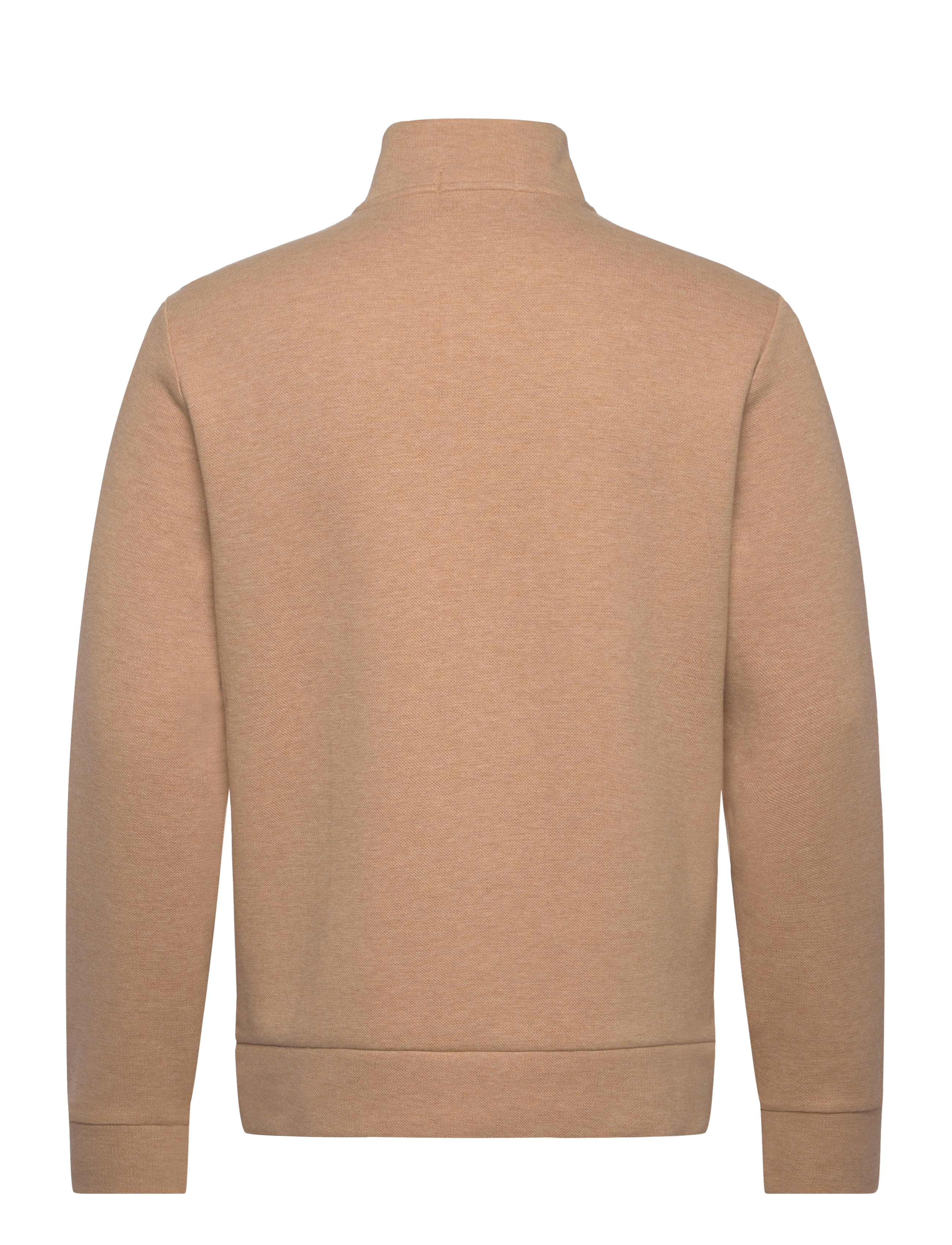 Polo Ralph Lauren - Double-Knit Mesh Quarter-Zip Pullover - classic camel hea - 2