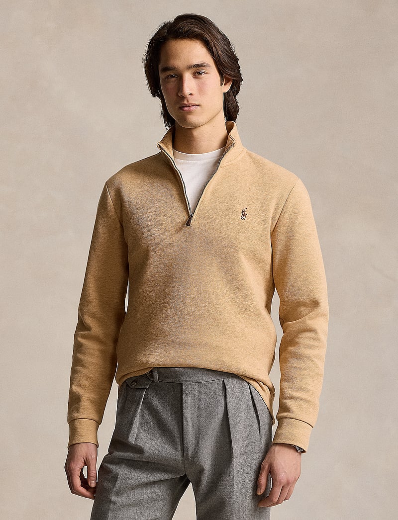 Polo Ralph Lauren Double-knit Mesh Quarter-zip Pullover (RAF710909883) Half zip jumpers