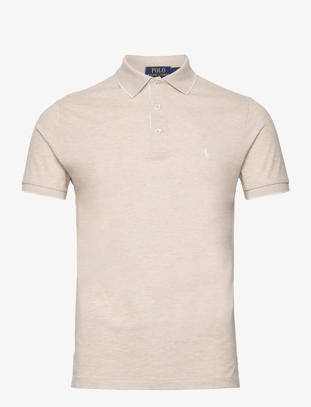 Polo Ralph Lauren Custom Slim Fit Textured Mesh Polo Shirt Short