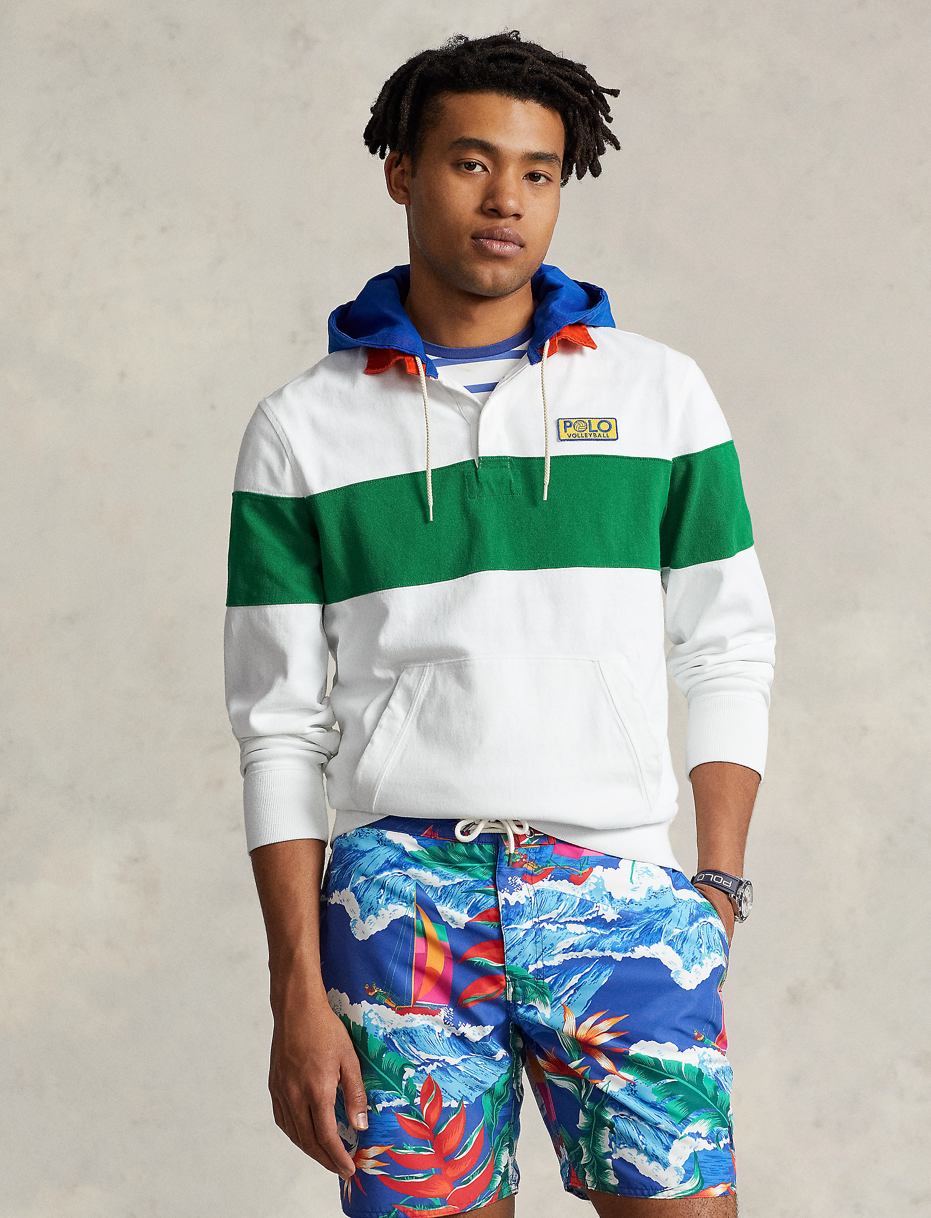 Polo Ralph Lauren - 10/1 JERSEY-LSL-RUG - white multi - 2
