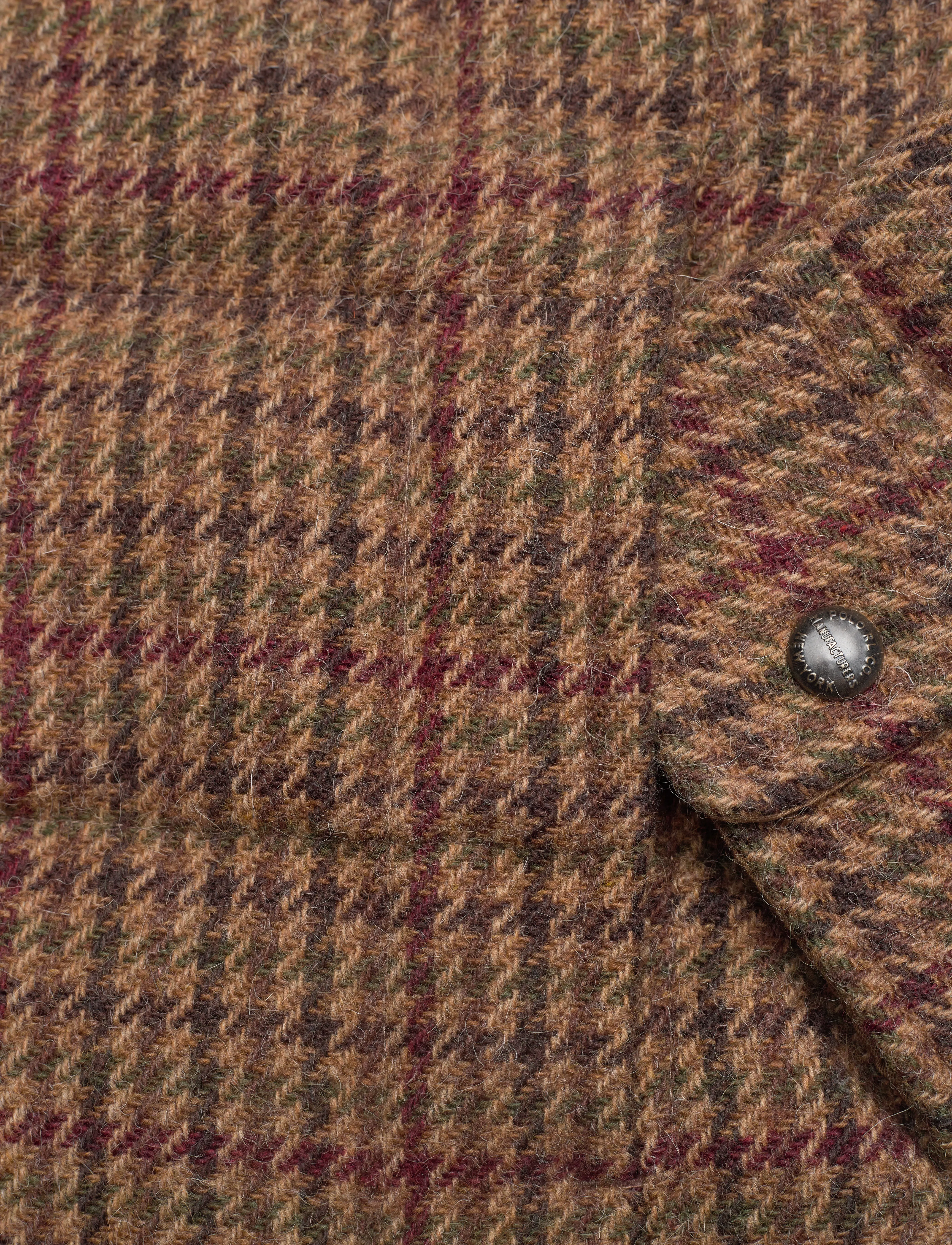 Polo Ralph Lauren - WOOL POLYESTER-WLMNT QLTD DWN JK - burgundy/green ho - 3