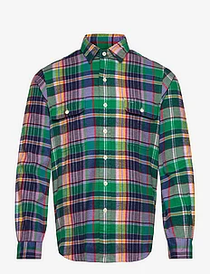 Classic Fit Plaid Flannel Workshirt, Polo Ralph Lauren