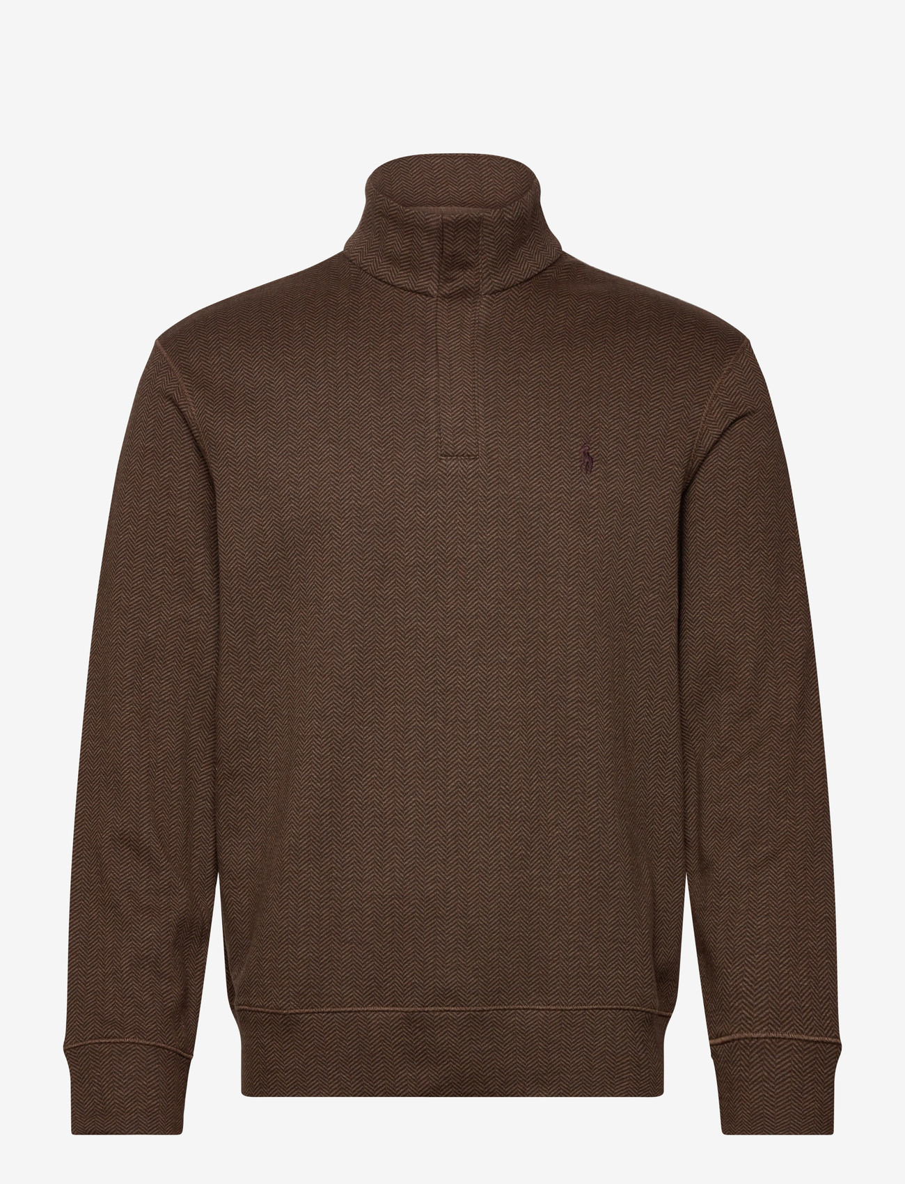 Polo Ralph Lauren - Luxury Jersey Quarter-Zip Pullover - half zip-tröjor - cedar htr herring - 0