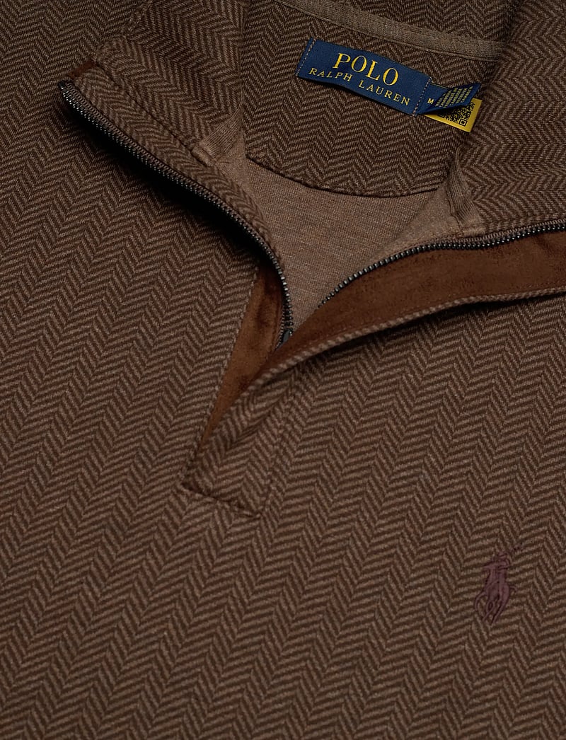 Polo Ralph Lauren - Luxury Jersey Quarter-Zip Pullover - half zip-tröjor - cedar htr herring - 2