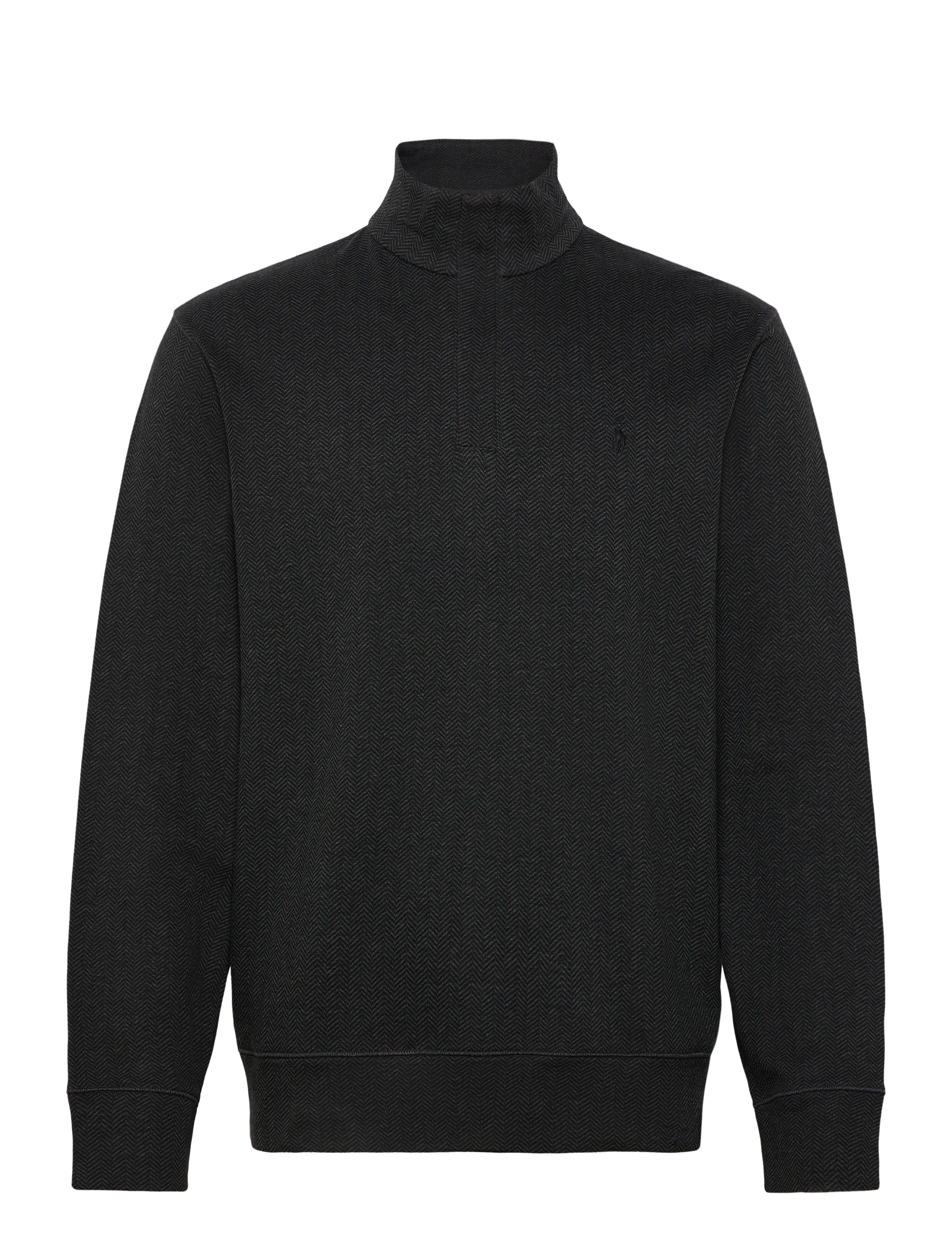 Polo Ralph Lauren Luxury Jersey Quarter-Zip Pullover - Nyheter - WINDSOR HTR HERRI / black