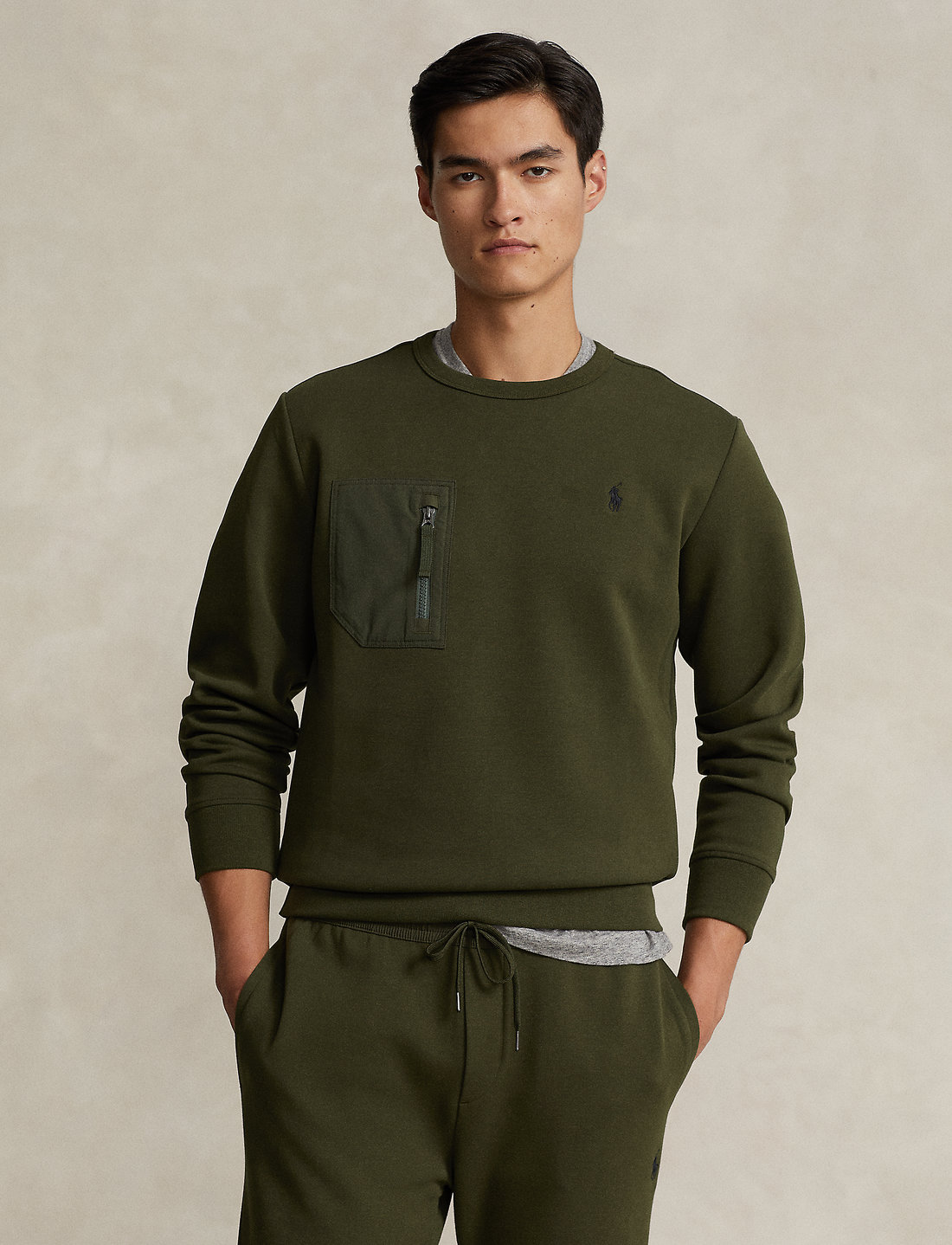 Polo Ralph Lauren Double knit Pocket Sweatshirt Sweatshirts Boozt