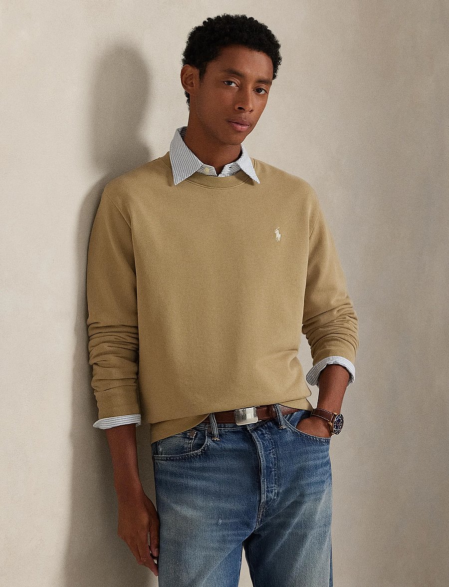 Polo Ralph Lauren - LOOPBACK TERRY-LSL-SWS - shop by occasion - rl khaki - 3