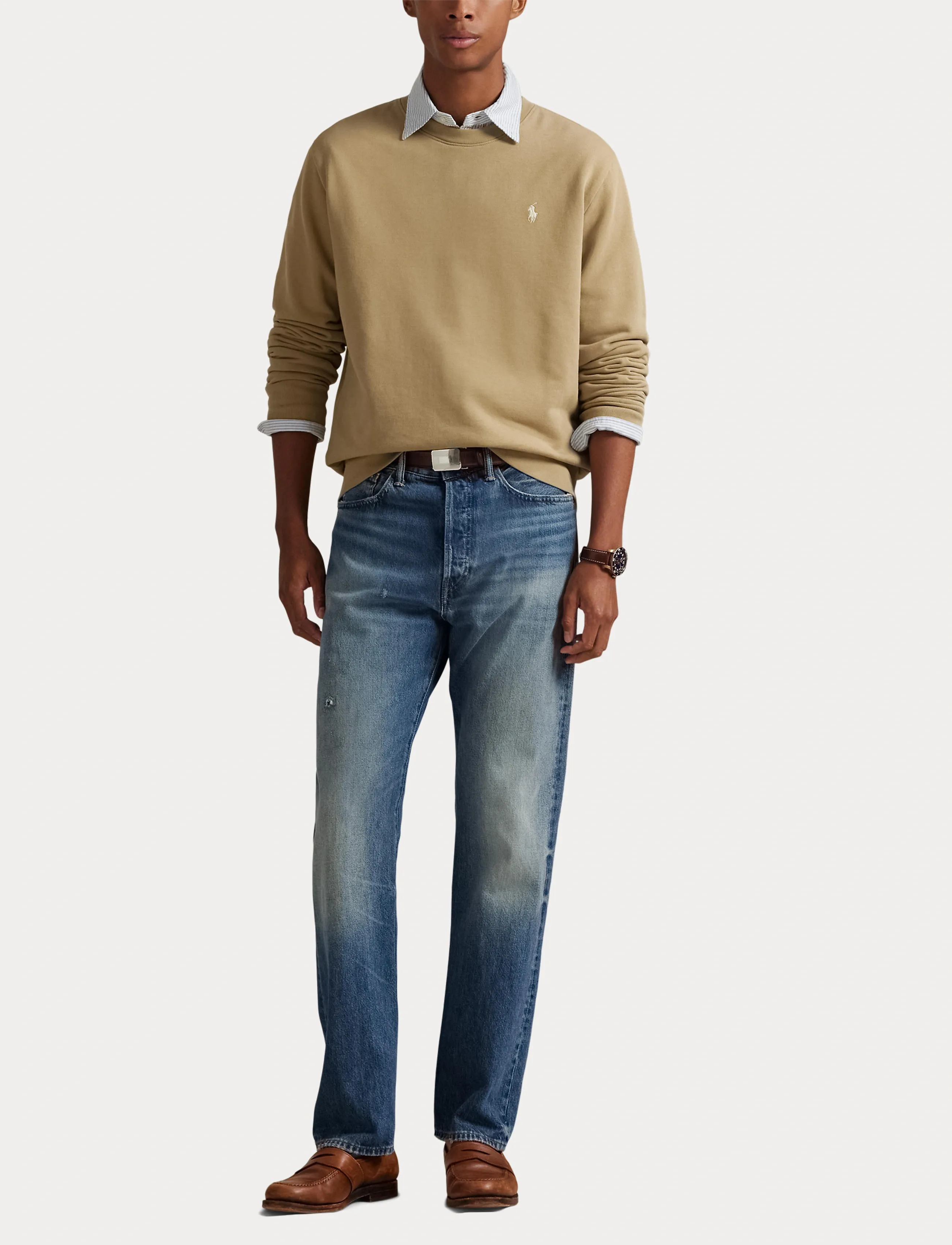 Polo Ralph Lauren - LOOPBACK TERRY-LSL-SWS - osta olukorra järgi - rl khaki - 4