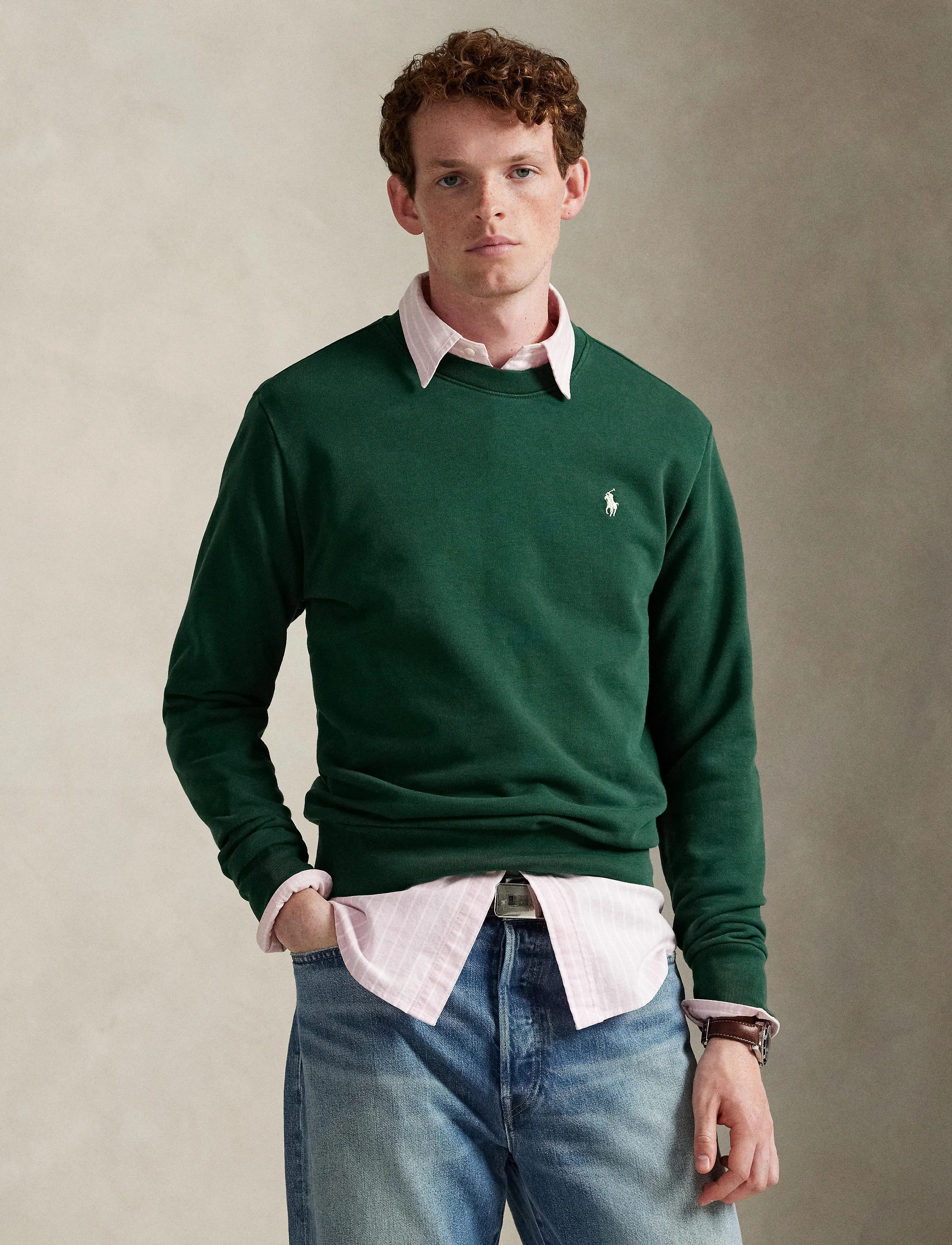 Polo Ralph Lauren - LOOPBACK TERRY-LSL-SWS - osta olukorra järgi - vintage pine - 3