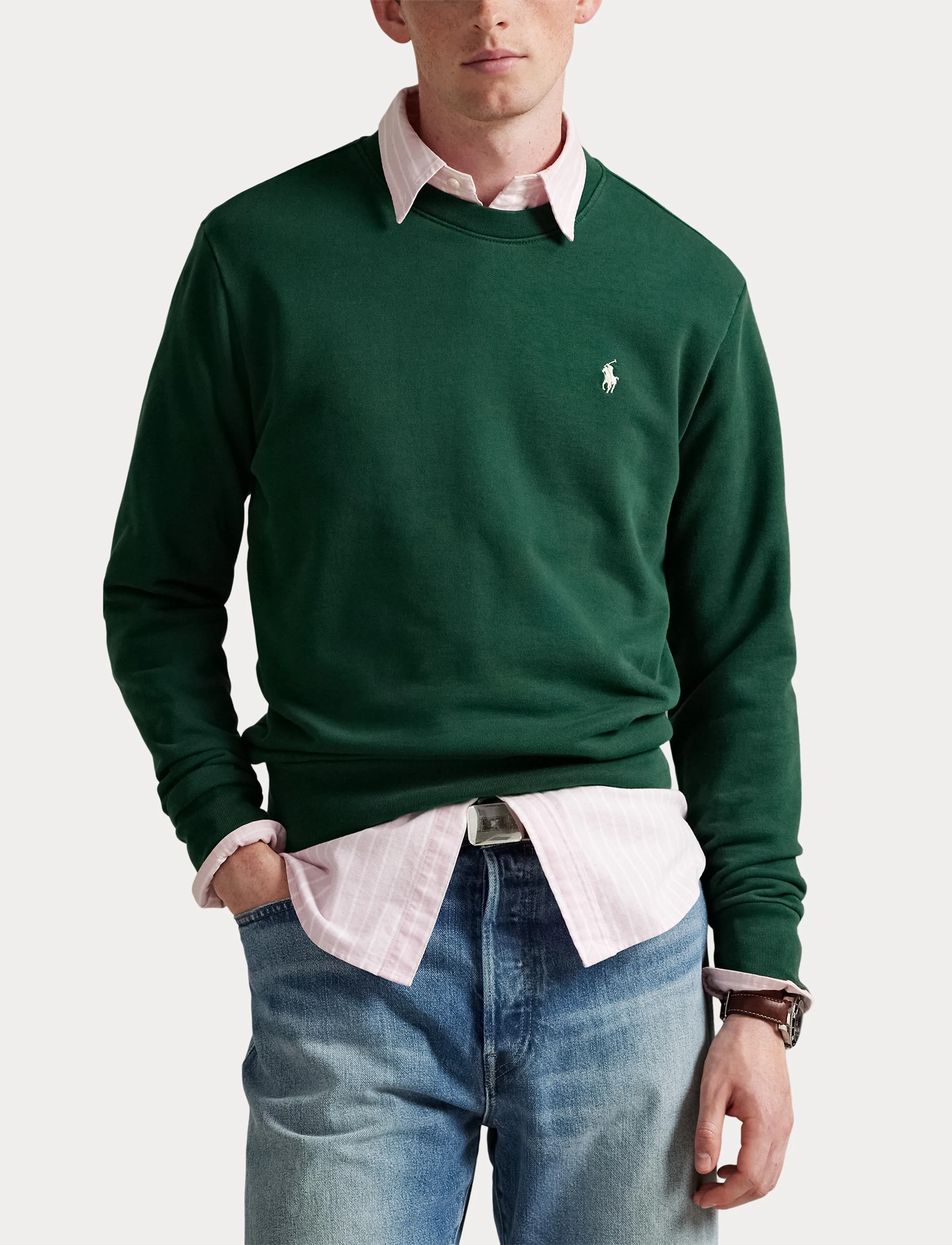 Polo Ralph Lauren - LOOPBACK TERRY-LSL-SWS - osta olukorra järgi - vintage pine - 5