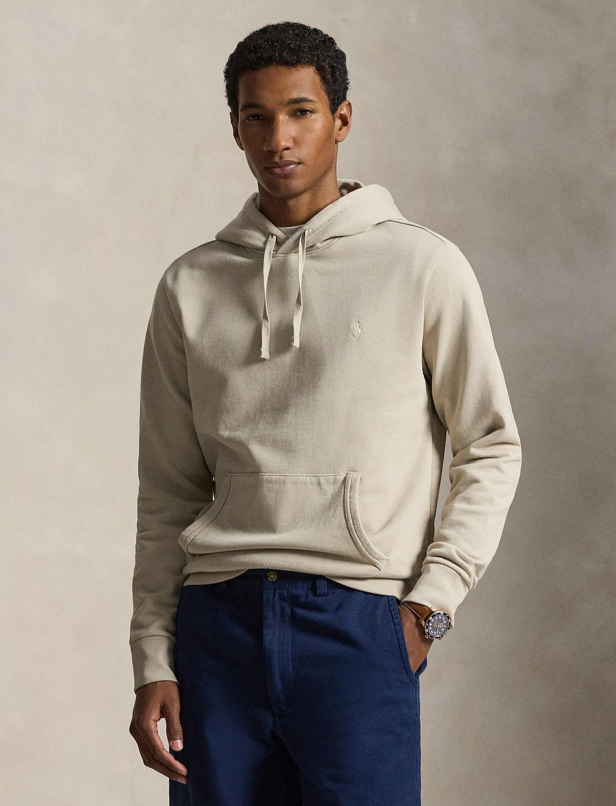 Polo Ralph Lauren - Loopback Fleece Hoodie - hoodies - stoneware grey - 0