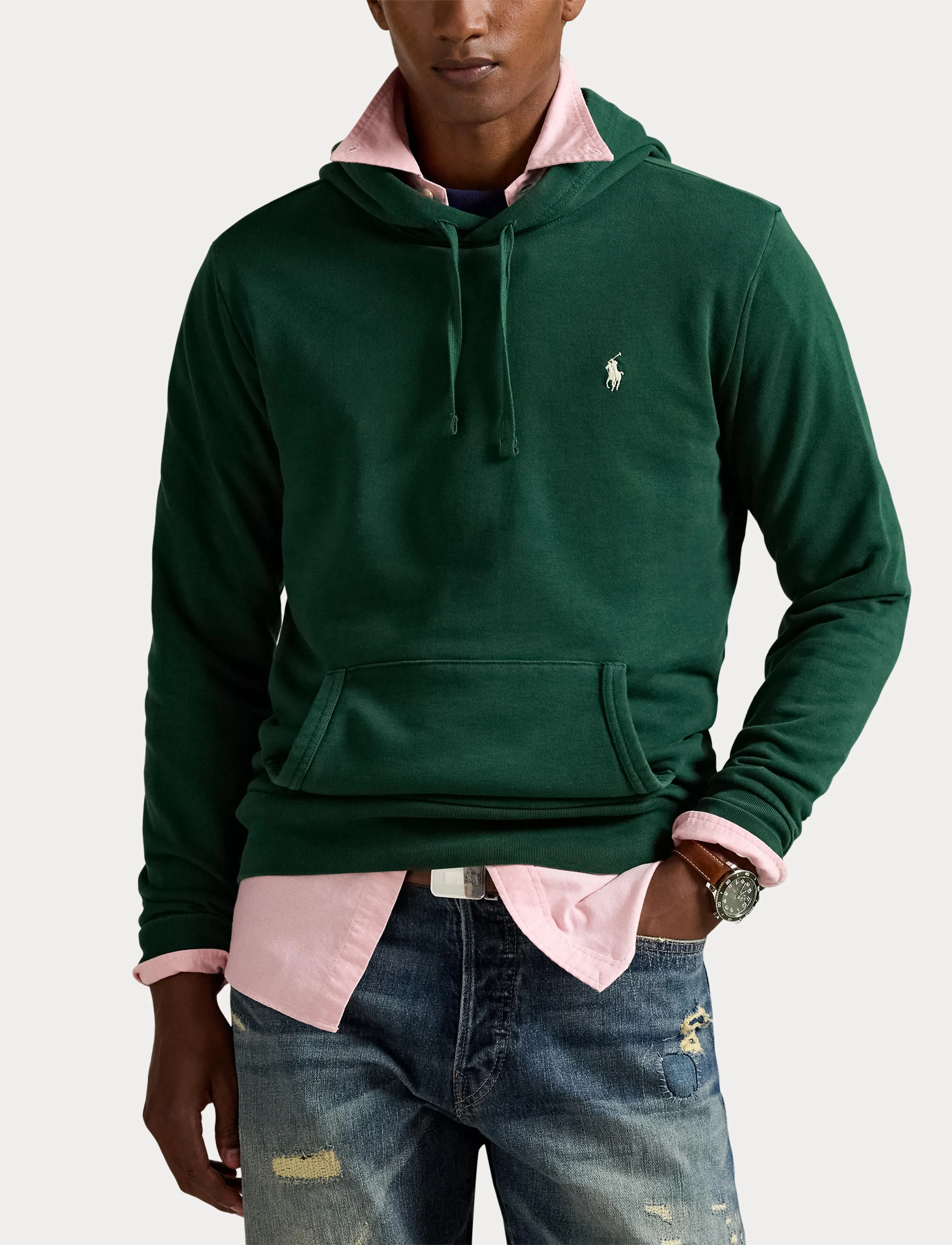 Polo Ralph Lauren - LOOPBACK TERRY-LSL-SWS - kapuutsiga dressipluusid - vintage pine - 5