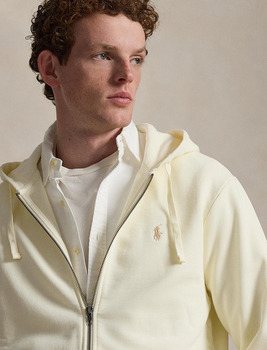 Polo Ralph Lauren - Loopback Fleece Full-Zip Hoodie - hoodies - clubhouse cream - 4