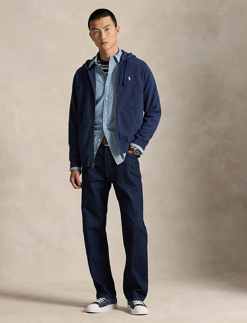 Polo Ralph Lauren - Loopback Fleece Full-Zip Hoodie - hoodies - cruise navy - 0