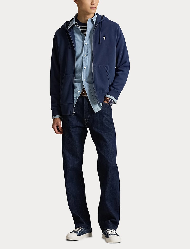 Polo Ralph Lauren - Loopback Fleece Full-Zip Hoodie - hoodies - cruise navy - 4